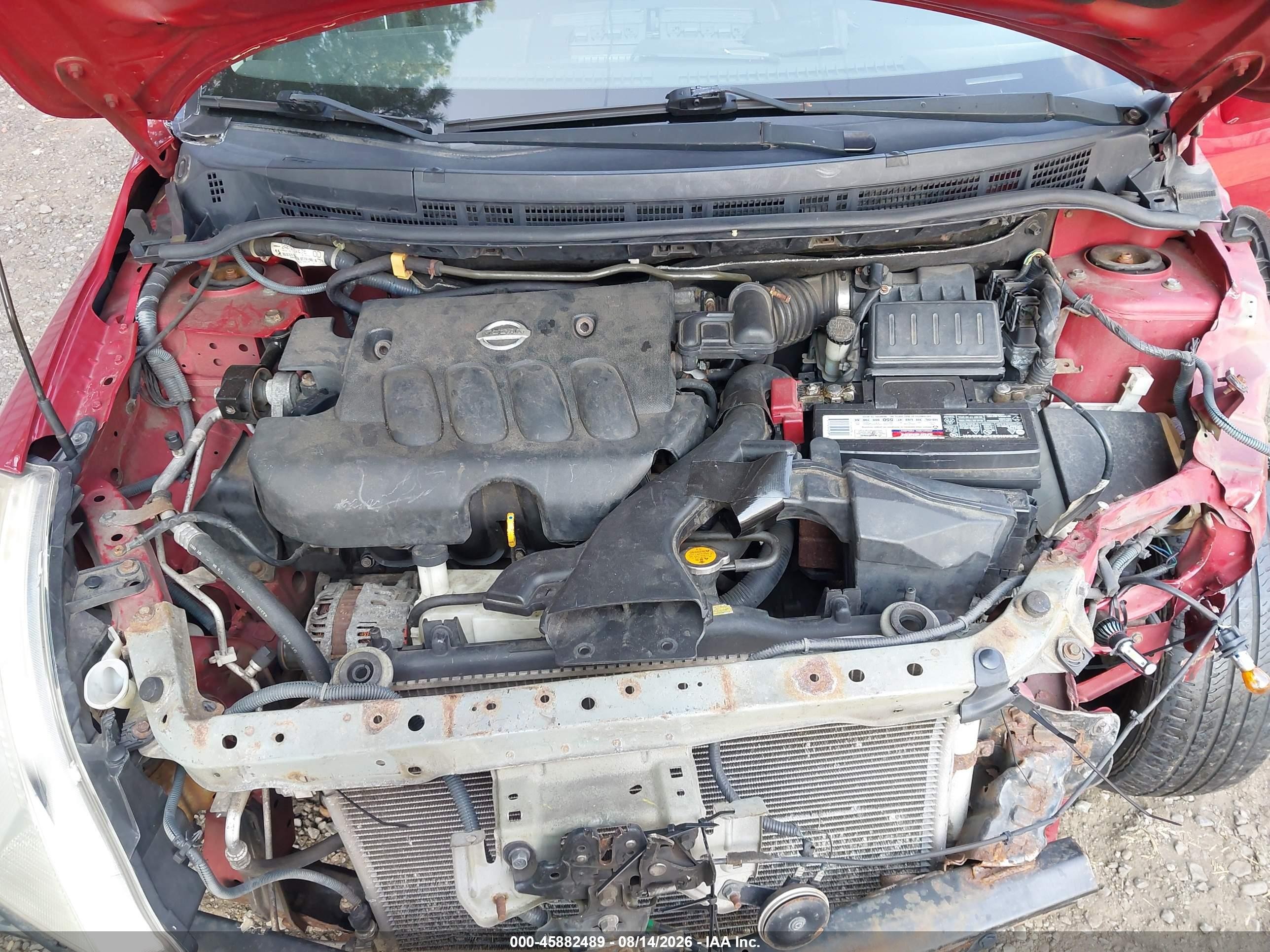2009 Nissan Versa 1.8s Red vin: 3N1BC11E69L443398
