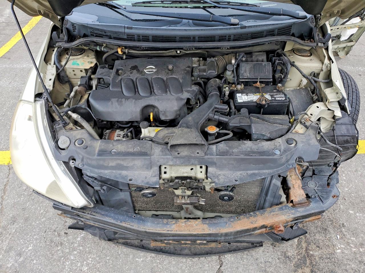 2007 Nissan Versa 1.8 S Beige vin: 3N1BC11E77L401528