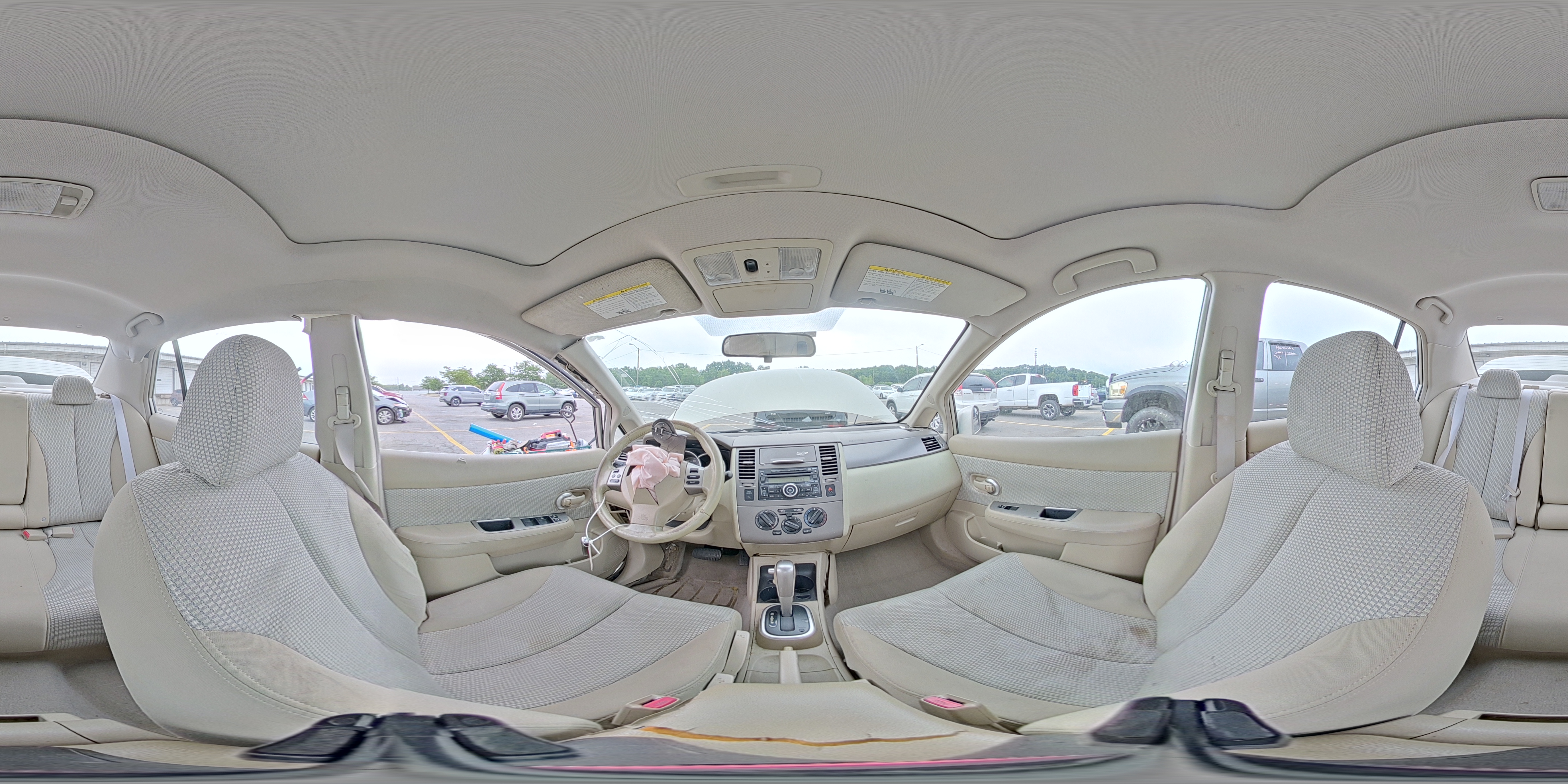 2007 Nissan Versa 1.8 S Beige vin: 3N1BC11E77L401528