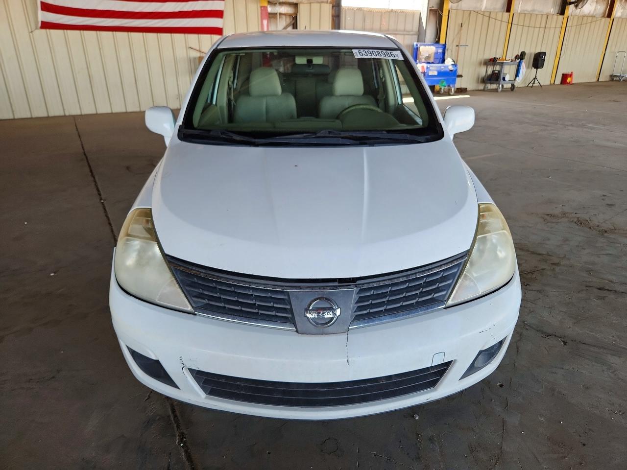 2007 Nissan Versa 1.8 S White vin: 3N1BC11E77L426428