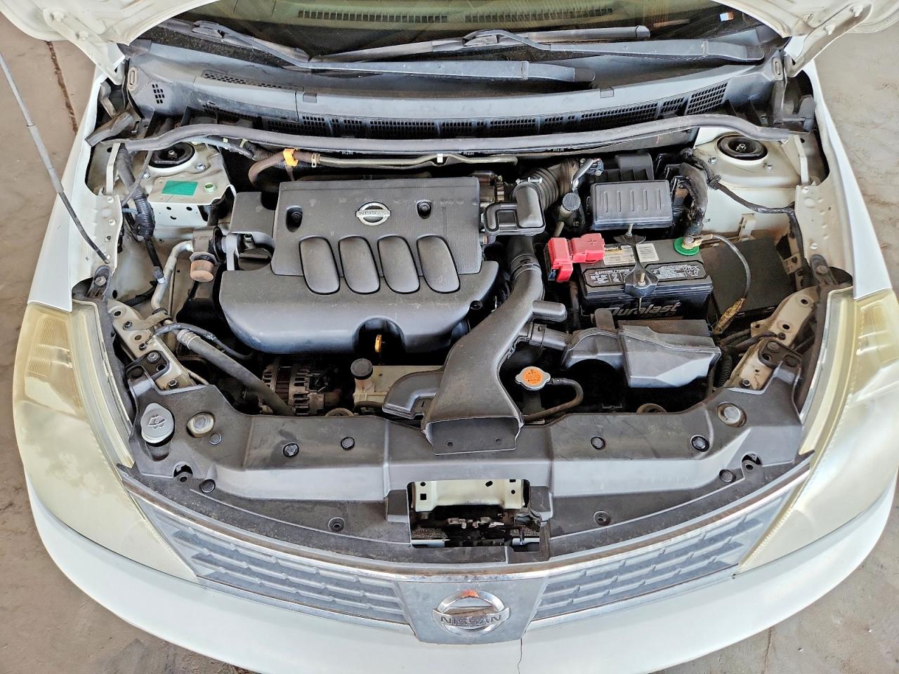 2007 Nissan Versa 1.8 S White vin: 3N1BC11E77L426428