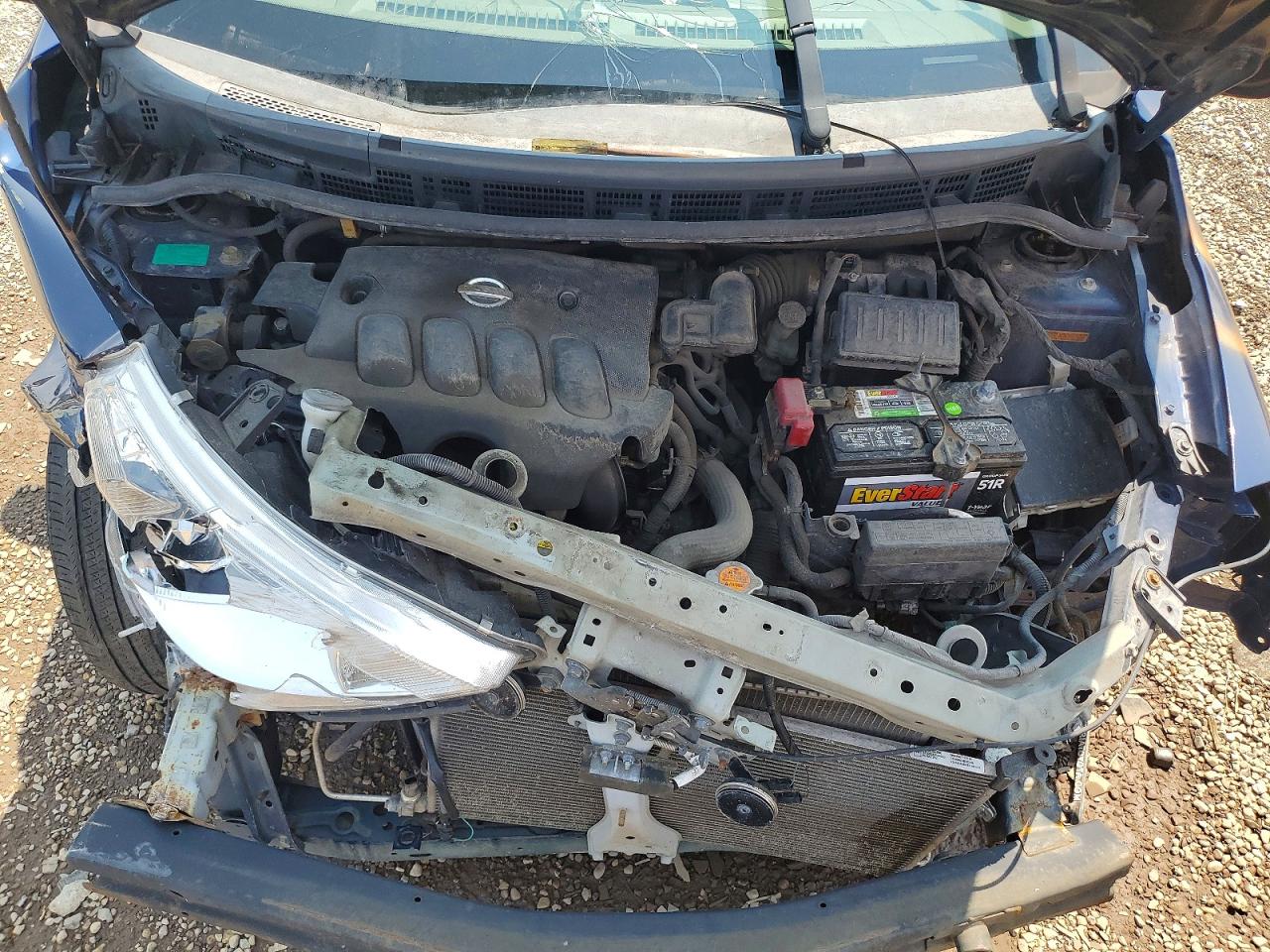 2007 Nissan Versa 1.8 S Синий vin: 3N1BC11E77L448316