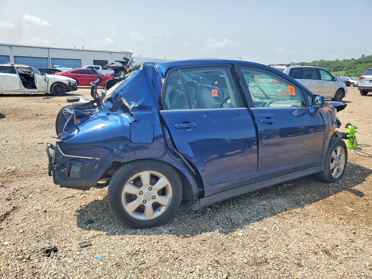2007 Nissan Versa 1.8 S Синий vin: 3N1BC11E77L448316