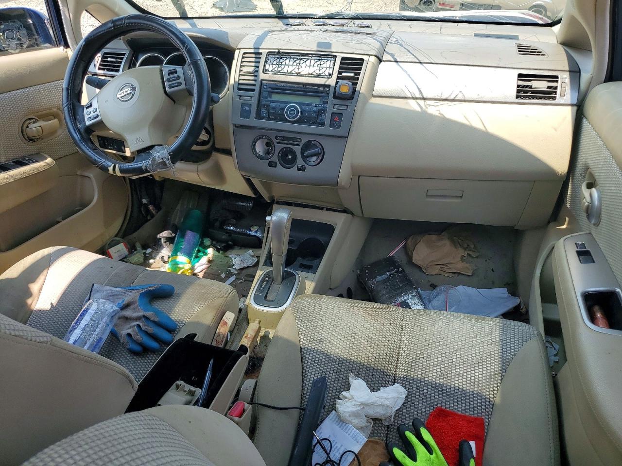 2007 Nissan Versa 1.8 S Синий vin: 3N1BC11E77L448316