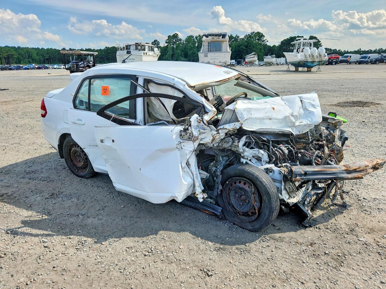 2009 Nissan Versa 1.8 S Белый vin: 3N1BC11E89L372527