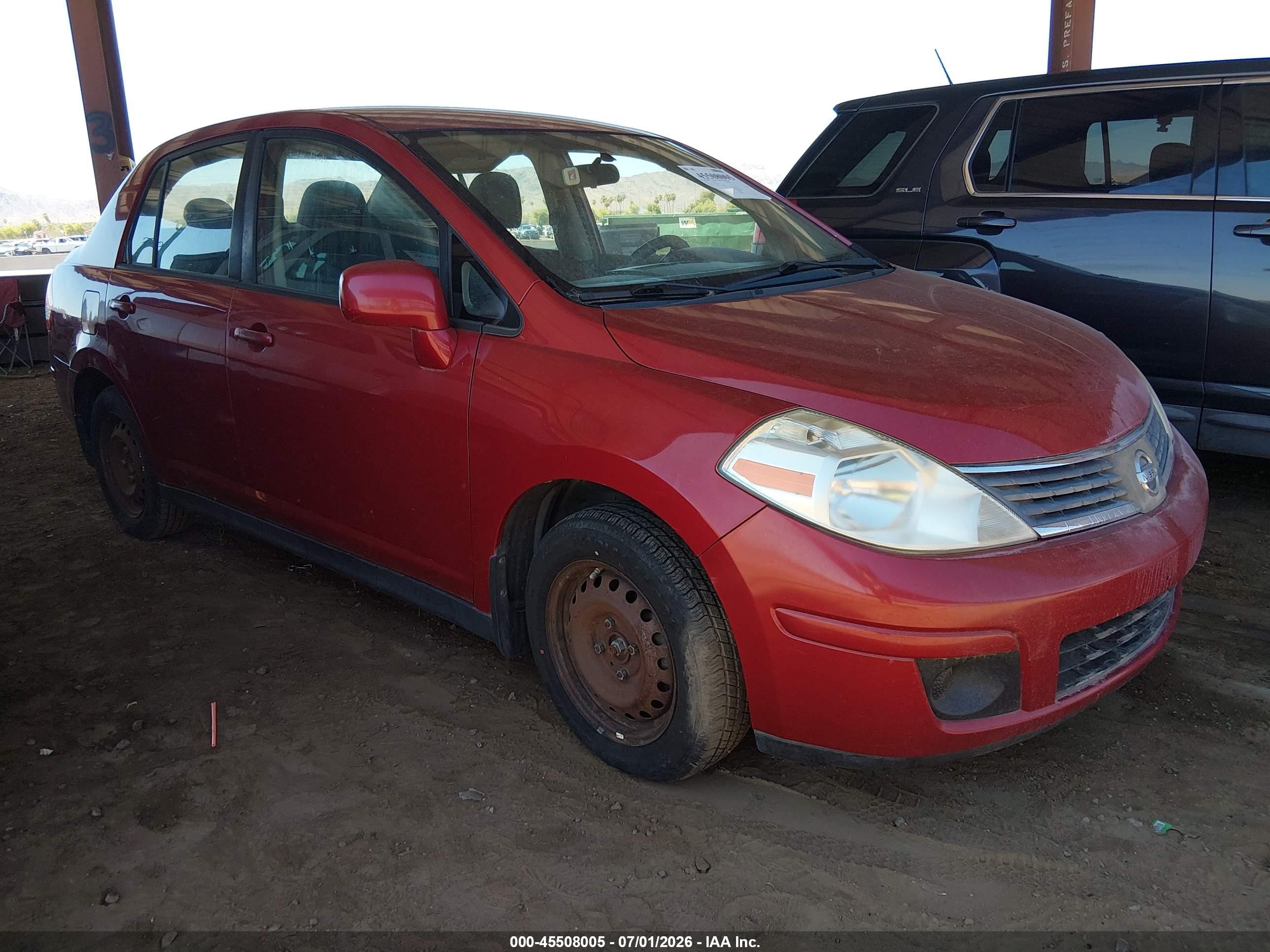2009 Nissan Versa 1.8s Burgundy vin: 3N1BC11E89L443032