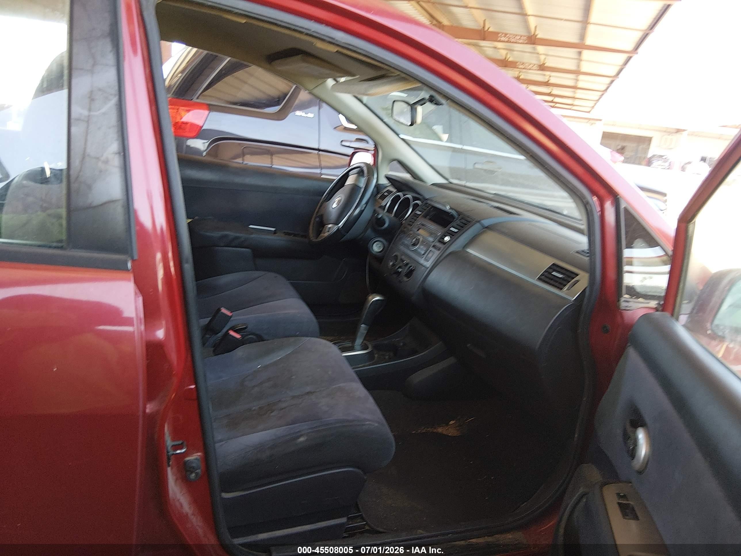 2009 Nissan Versa 1.8s Burgundy vin: 3N1BC11E89L443032