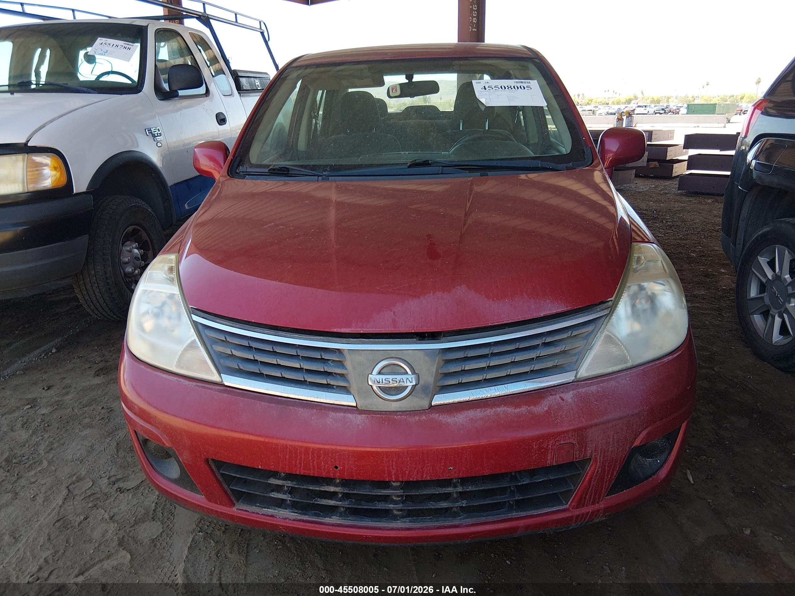 2009 Nissan Versa 1.8s Burgundy vin: 3N1BC11E89L443032