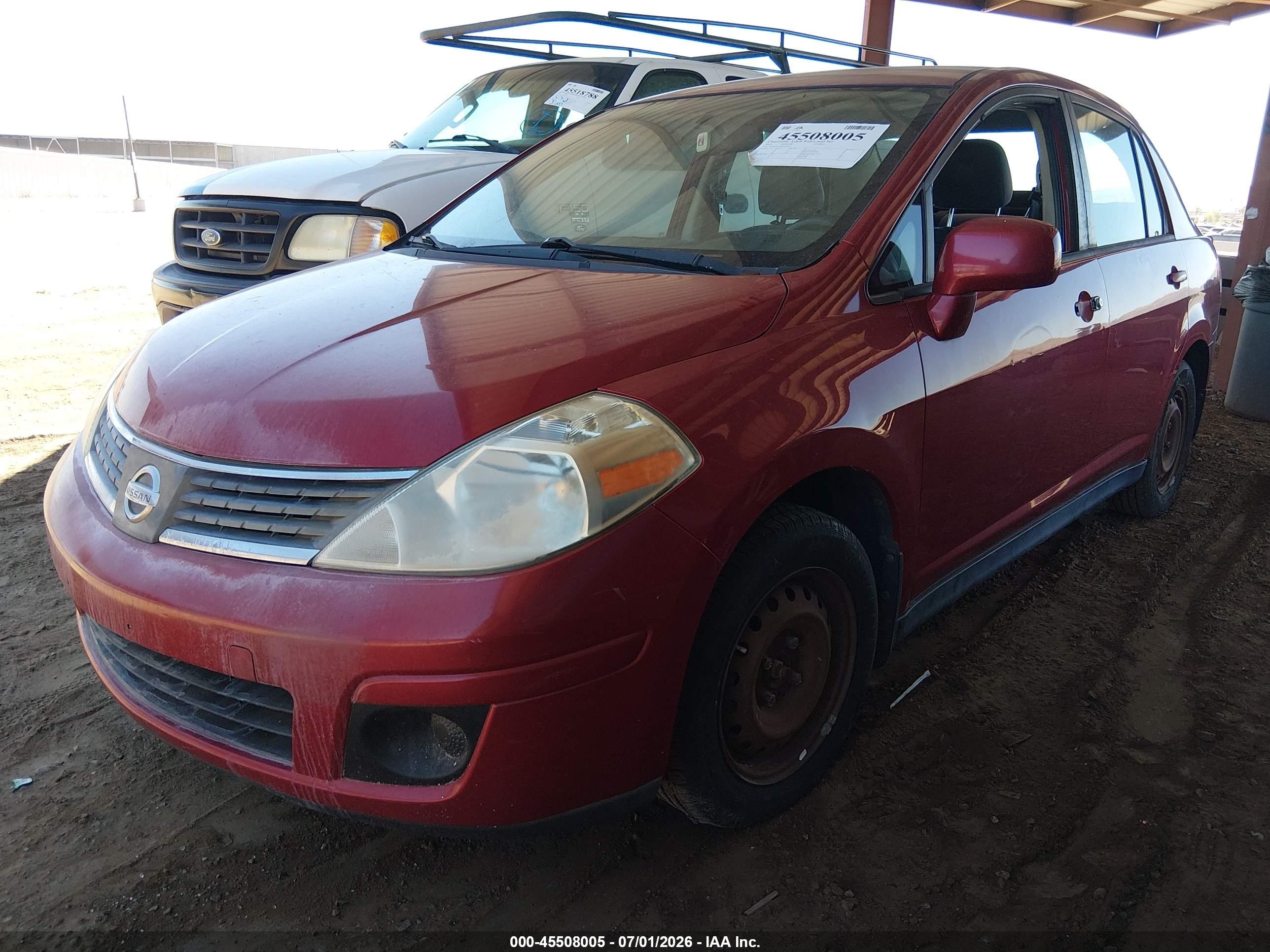 2009 Nissan Versa 1.8s Burgundy vin: 3N1BC11E89L443032