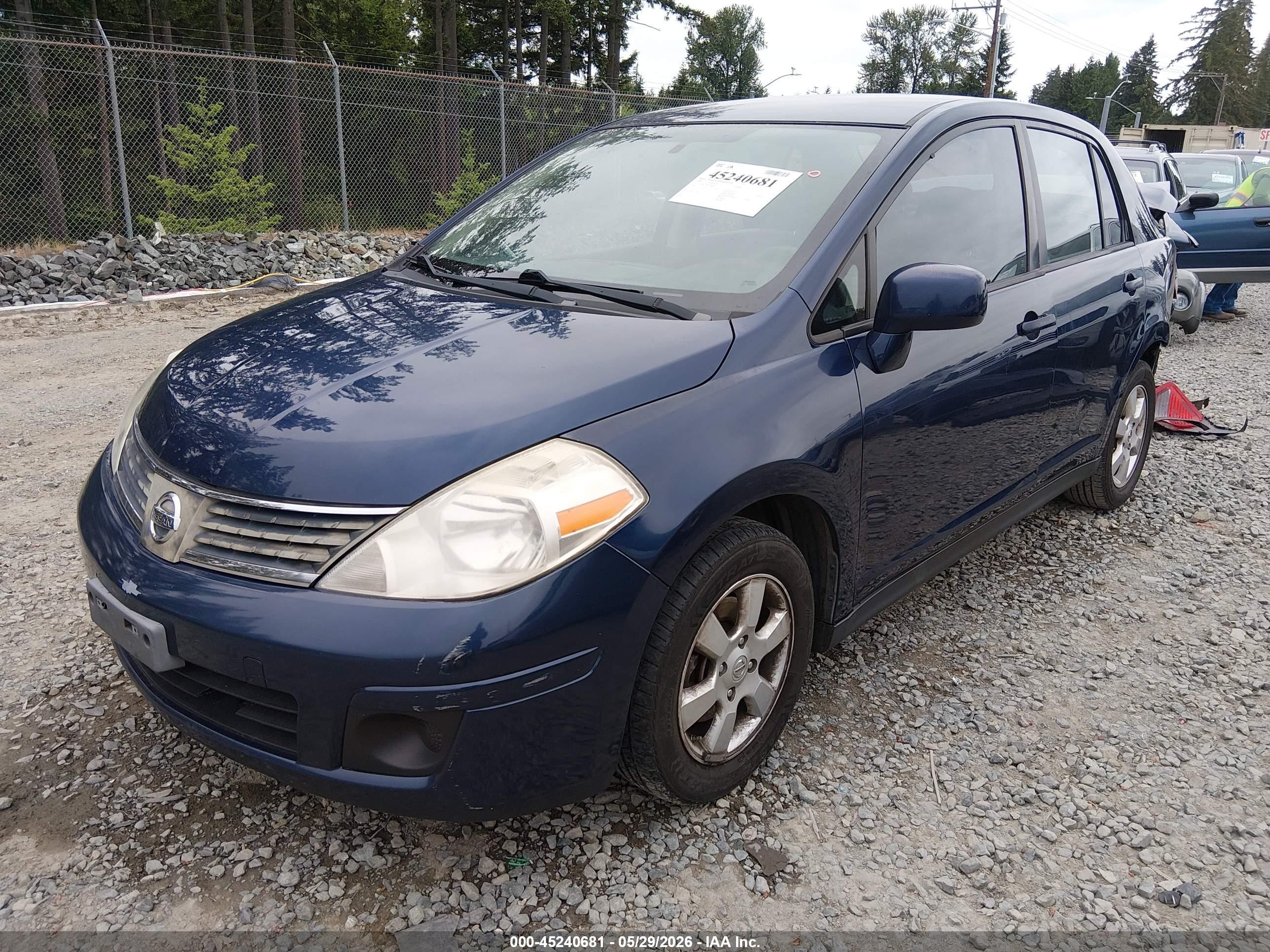 2009 Nissan Versa 1.8sl Blue vin: 3N1BC11E89L484485