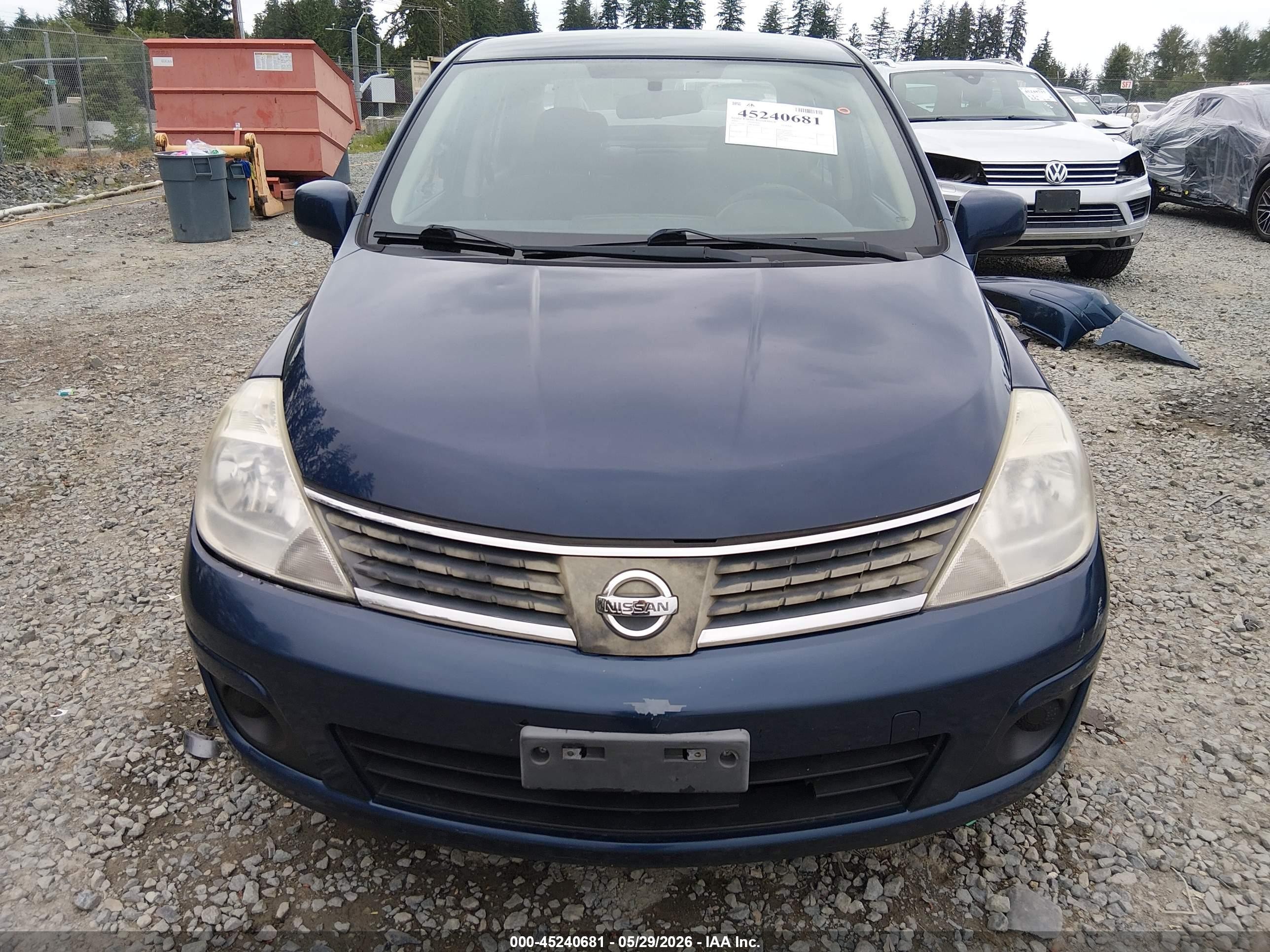 2009 Nissan Versa 1.8sl Blue vin: 3N1BC11E89L484485
