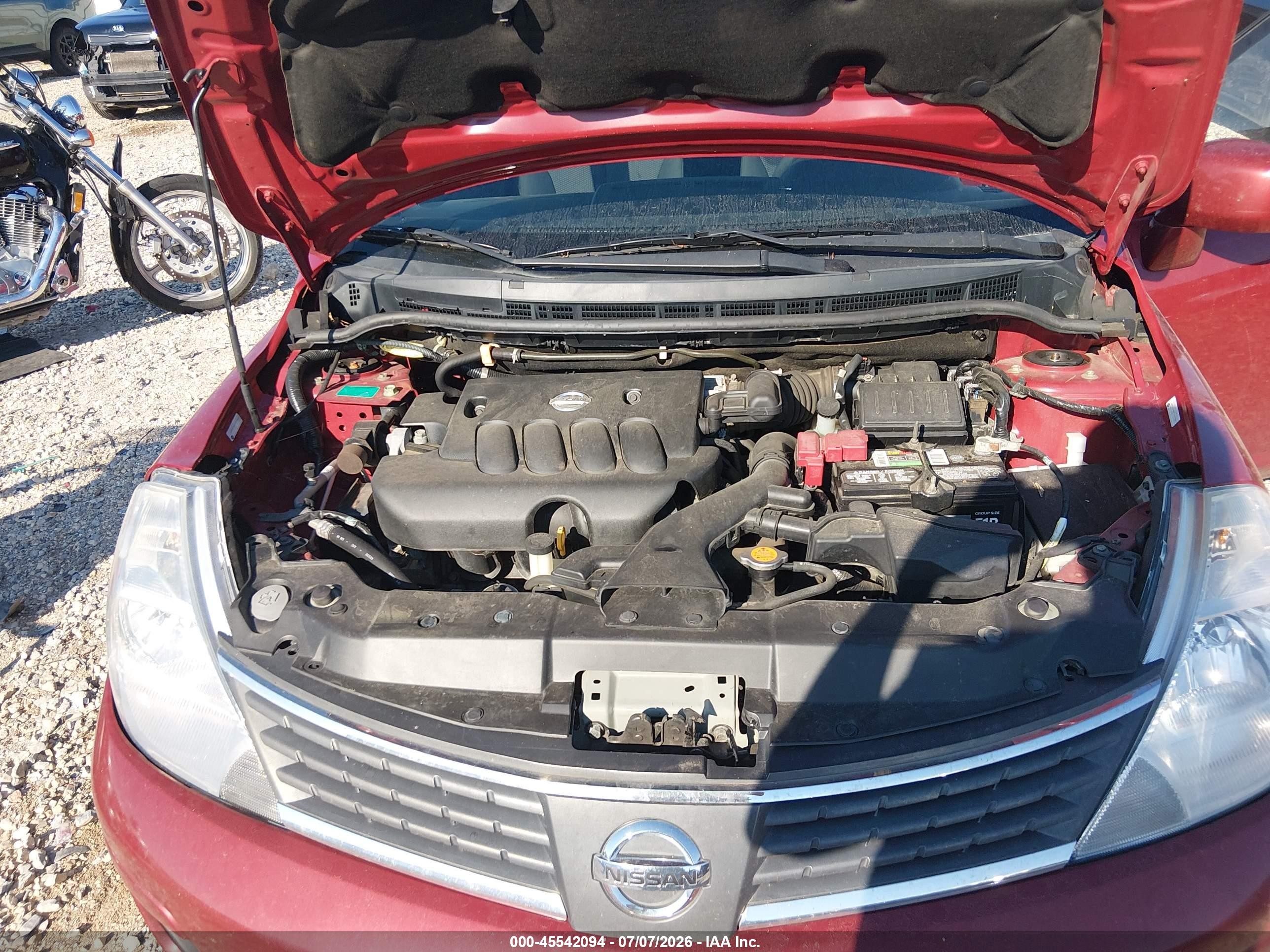 2007 Nissan Versa 1.8sl Maroon vin: 3N1BC11E97L409761