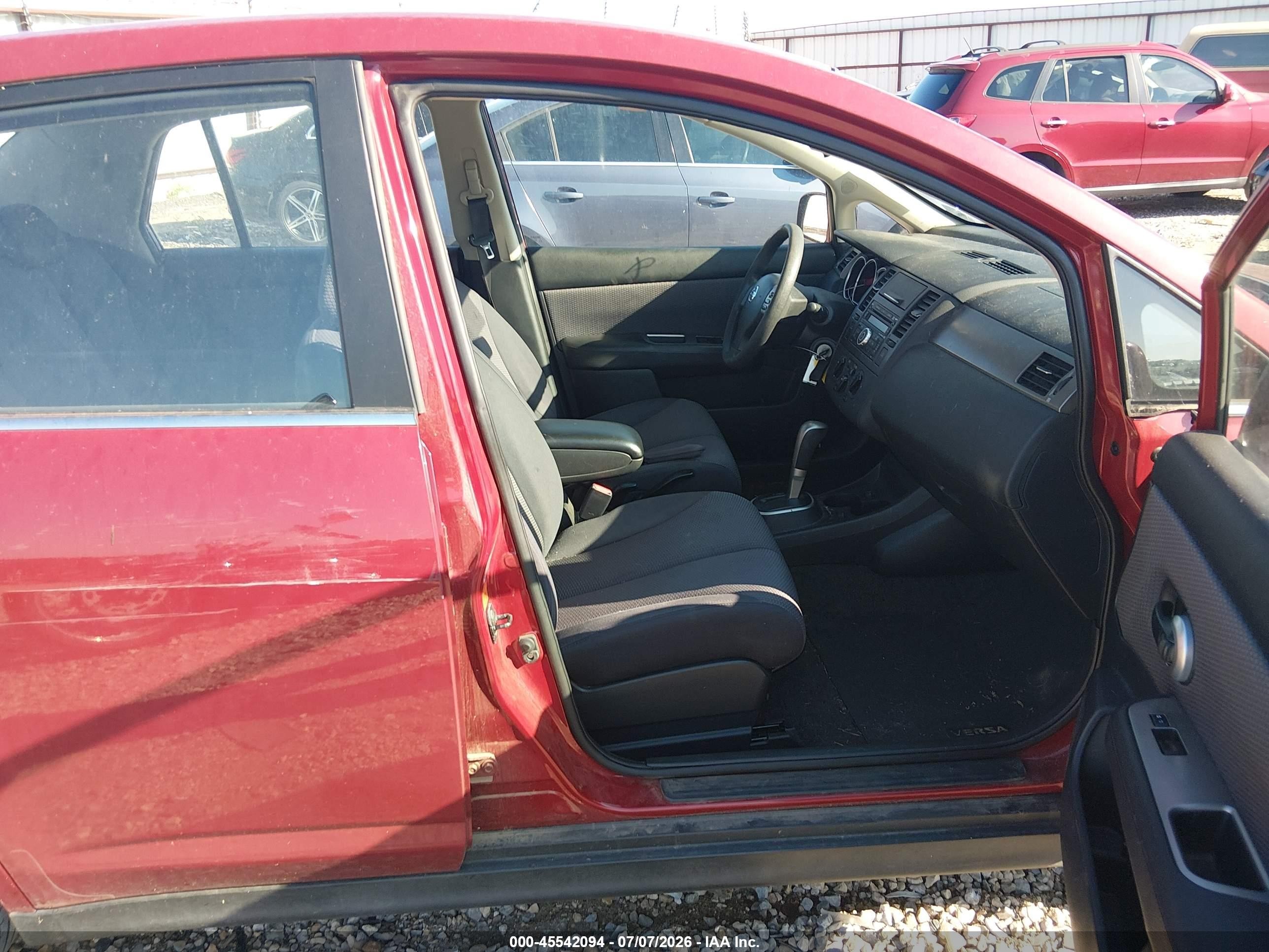2007 Nissan Versa 1.8sl Maroon vin: 3N1BC11E97L409761