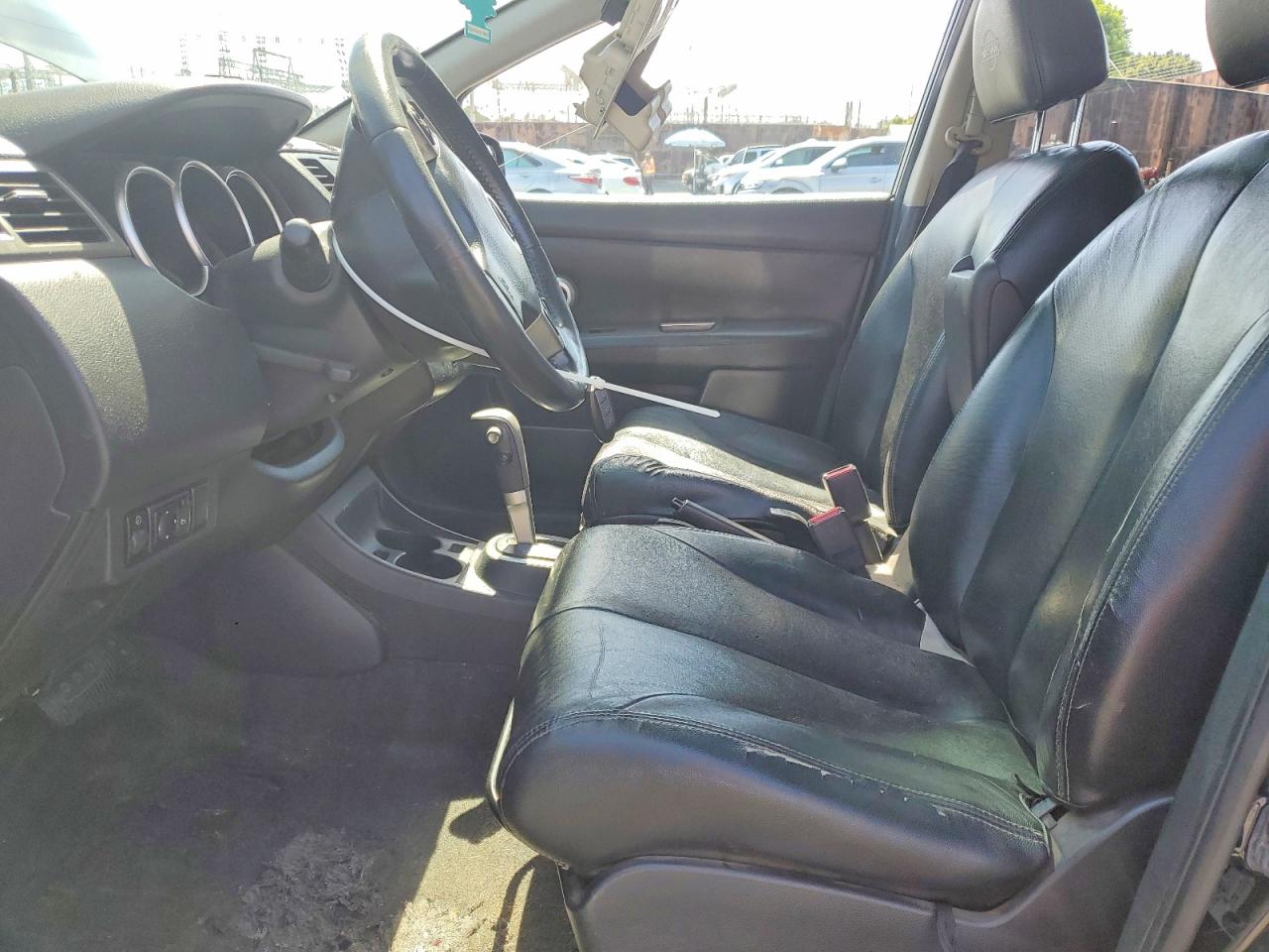 2007 Nissan Versa 1.8 S Black vin: 3N1BC11E97L442128