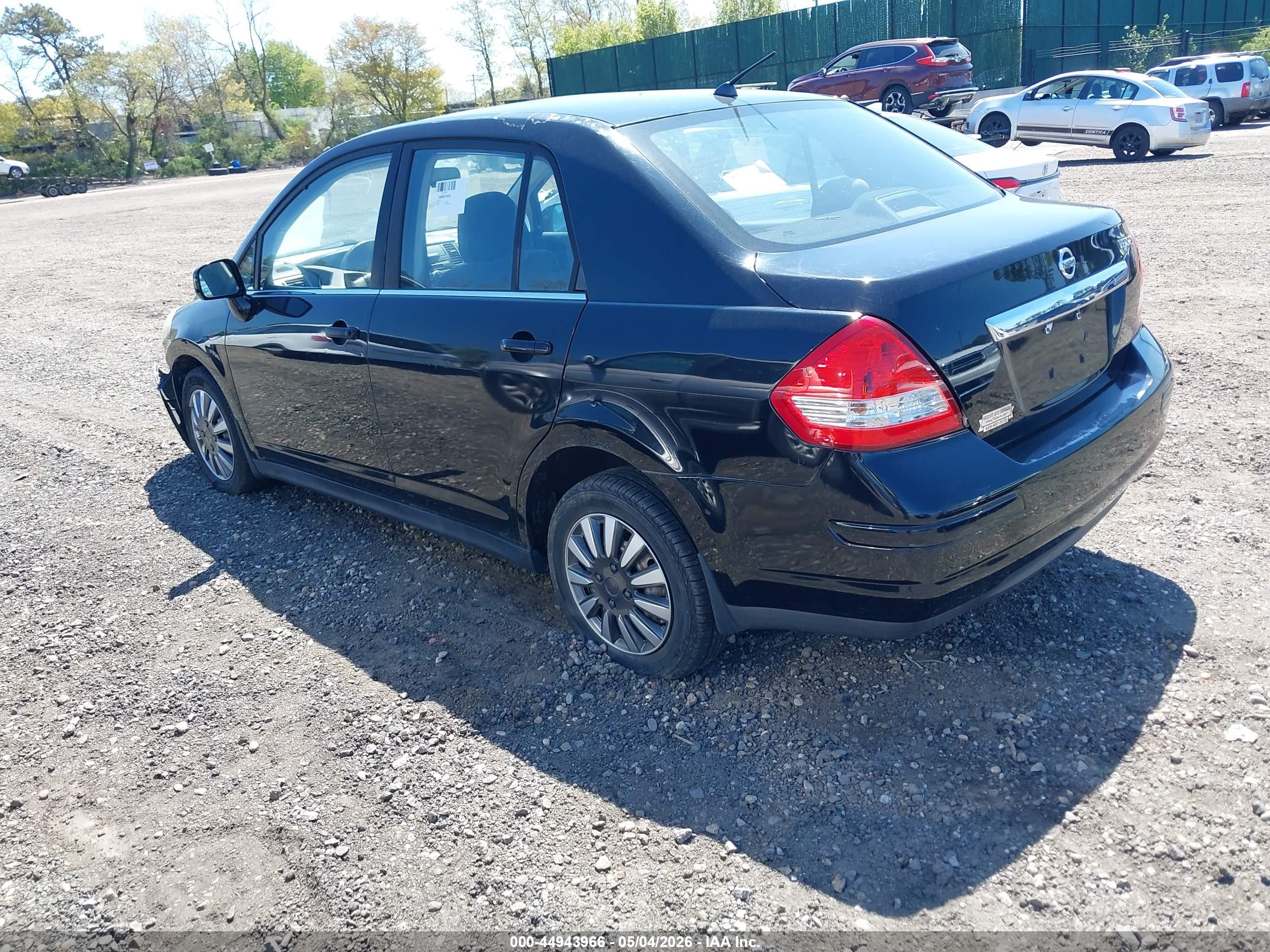 2007 Nissan Versa 1.8s Black vin: 3N1BC11E97L453615