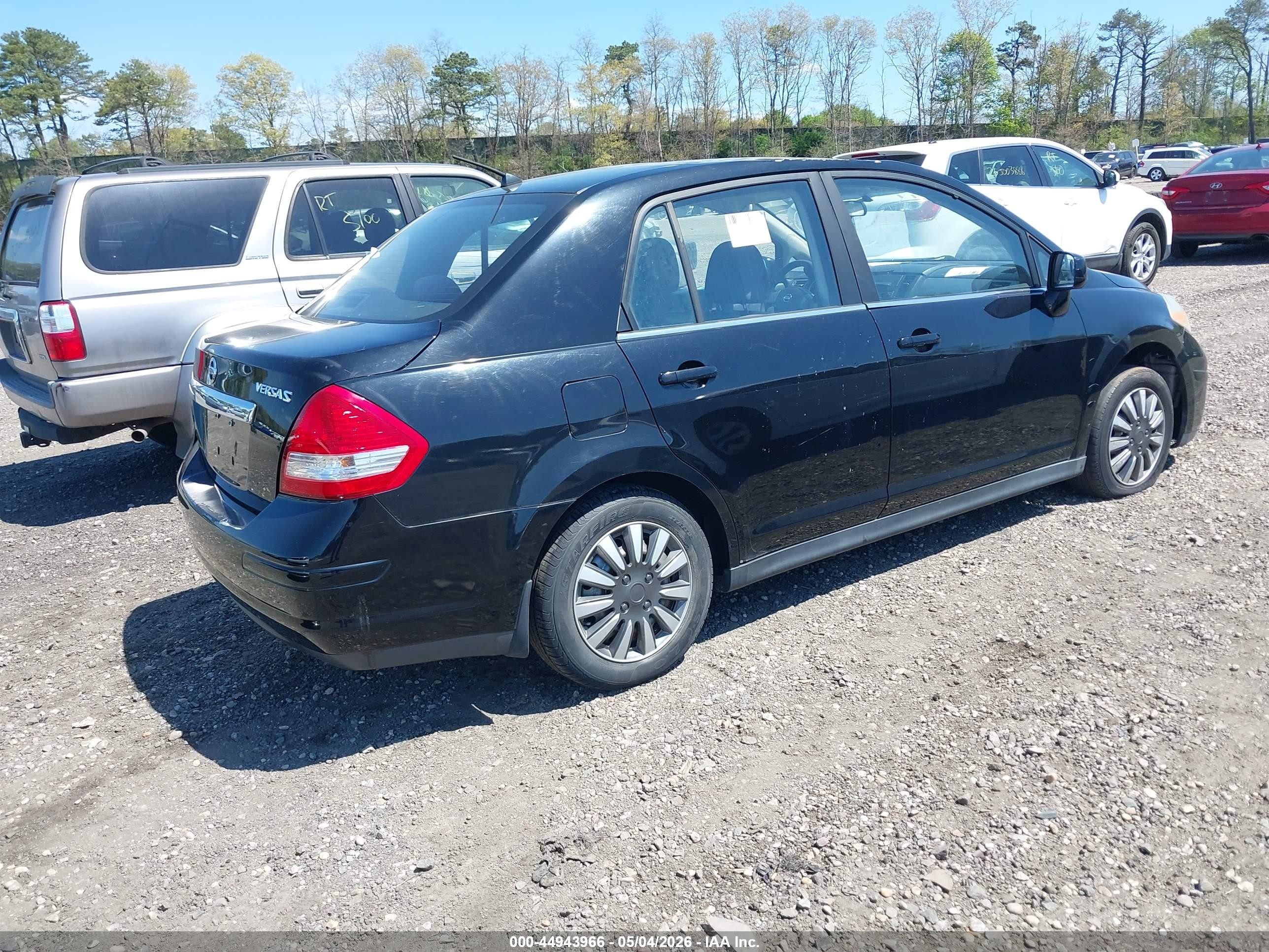 2007 Nissan Versa 1.8s Black vin: 3N1BC11E97L453615