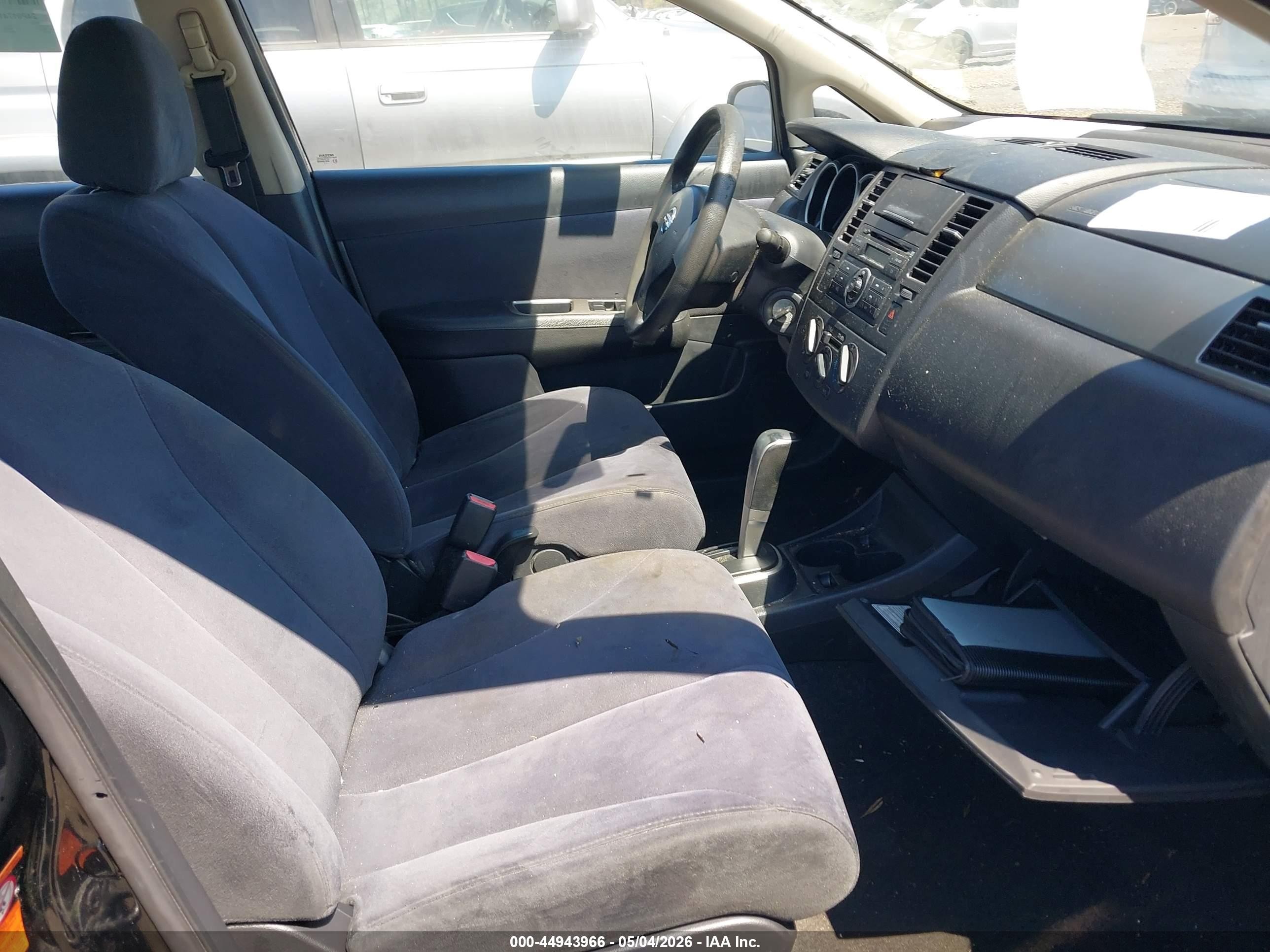 2007 Nissan Versa 1.8s Black vin: 3N1BC11E97L453615