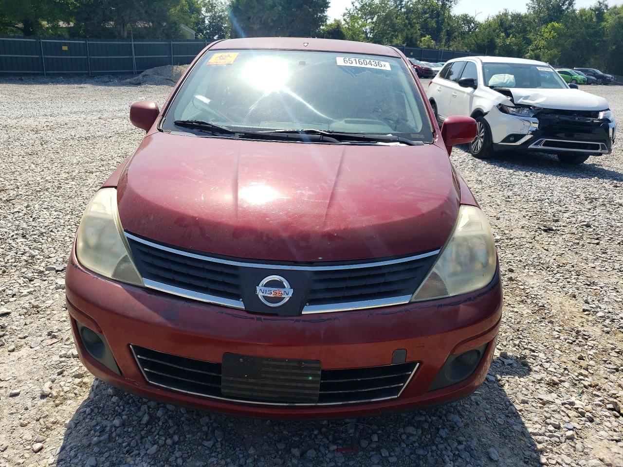 2007 Nissan Versa 1.8 S Red vin: 3N1BC11EX7L398267