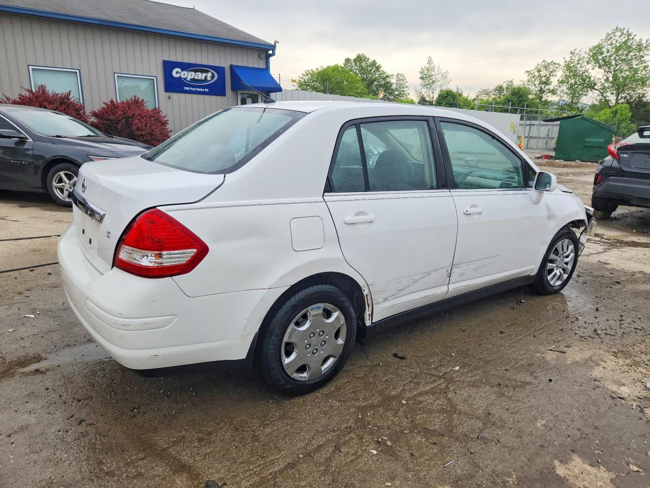 2007 Nissan Versa 1.8 S White vin: 3N1BC11EX7L444468