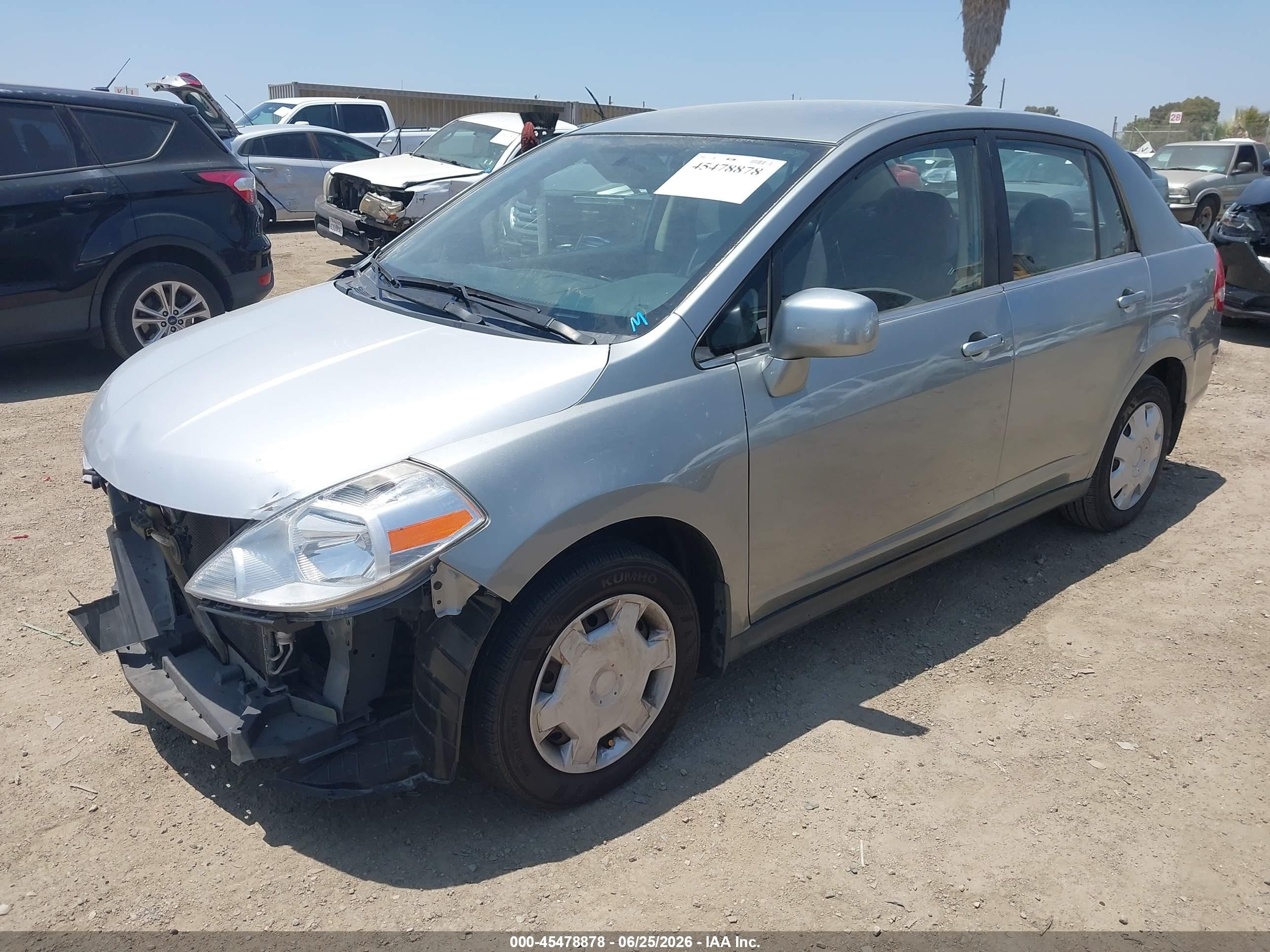 2007 Nissan Versa 1.8s Gray vin: 3N1BC11EX7L460265