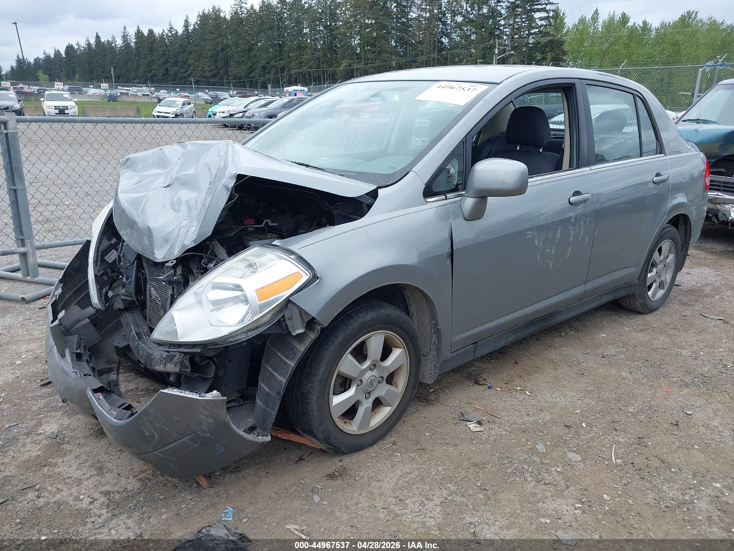 2008 Nissan Versa 1.8sl Gray vin: 3N1BC11EX8L401864