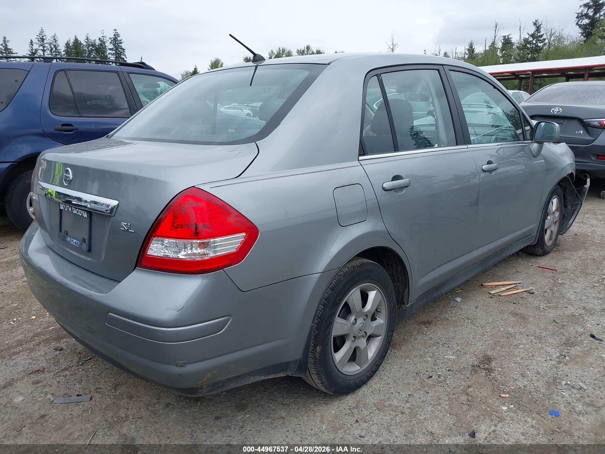 2008 Nissan Versa 1.8sl Gray vin: 3N1BC11EX8L401864