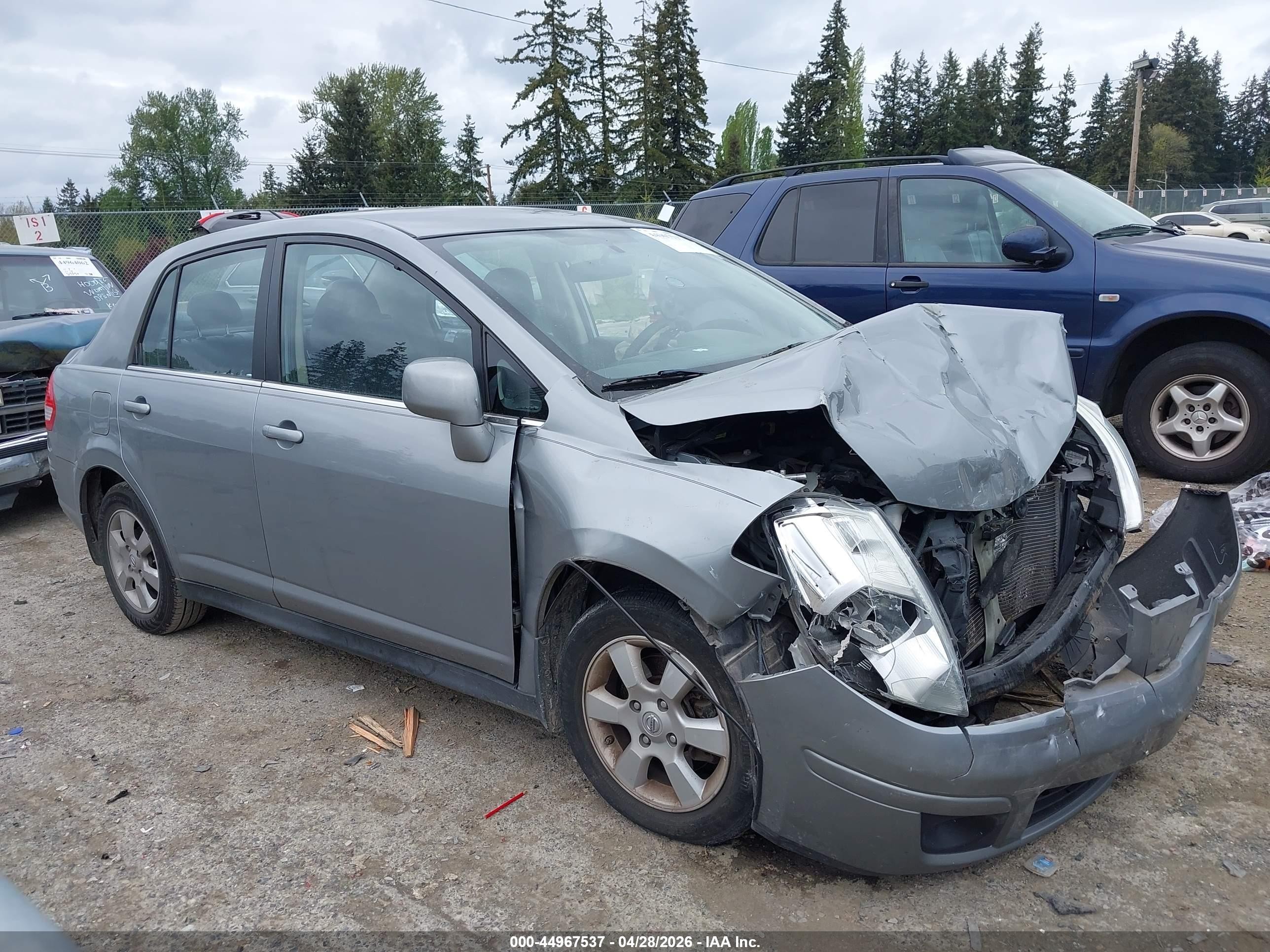 2008 Nissan Versa 1.8sl Gray vin: 3N1BC11EX8L401864