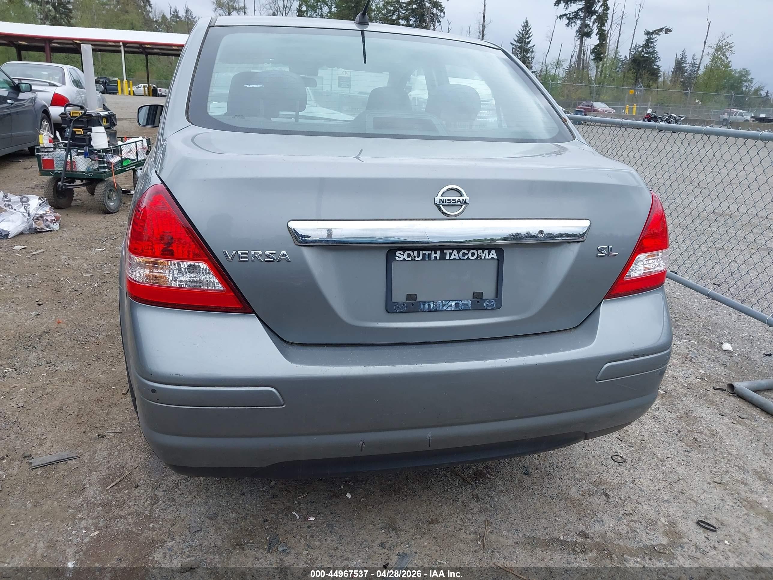 2008 Nissan Versa 1.8sl Gray vin: 3N1BC11EX8L401864