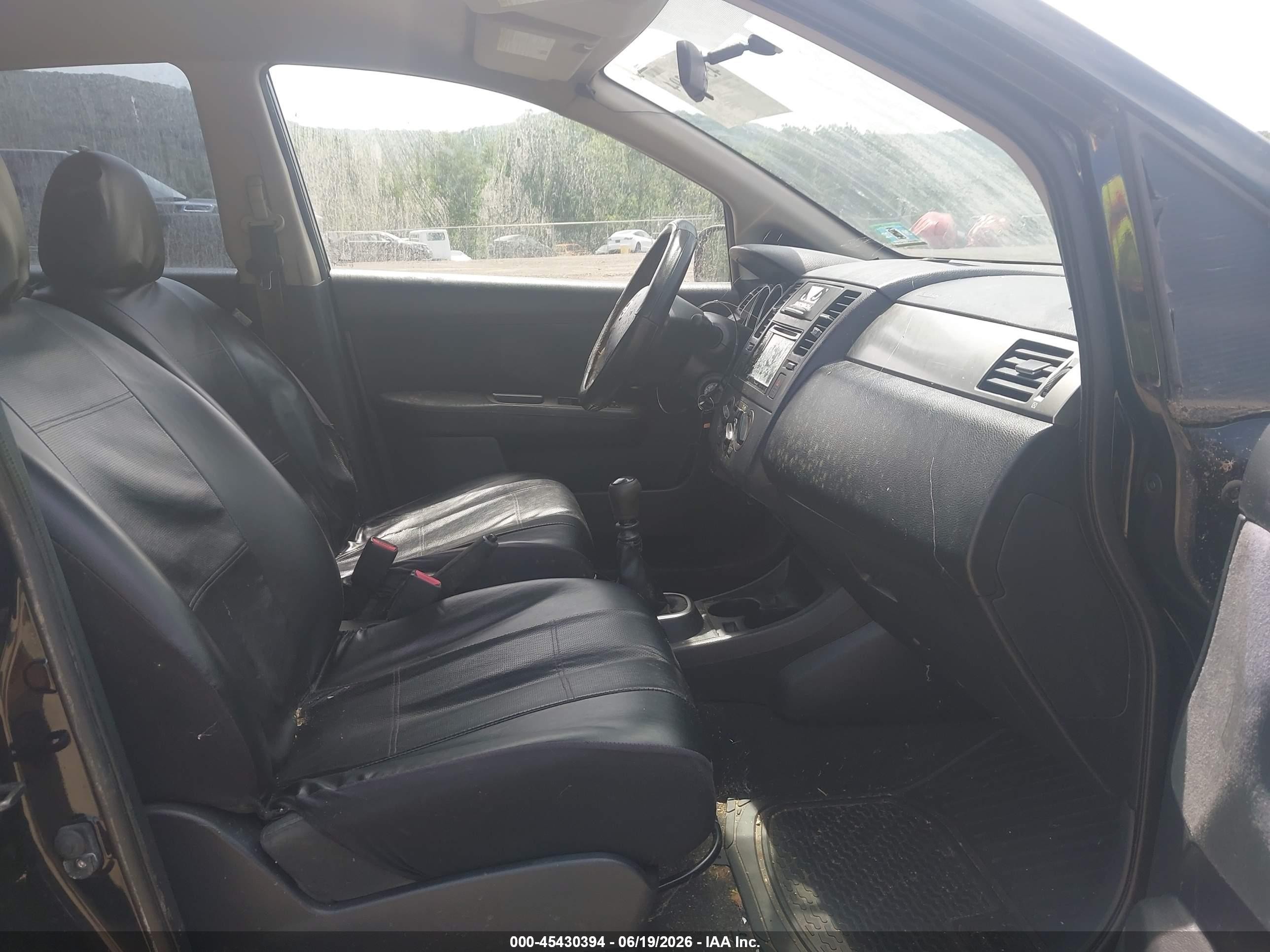 2007 Nissan Versa 1.8s Black vin: 3N1BC13E07L421794