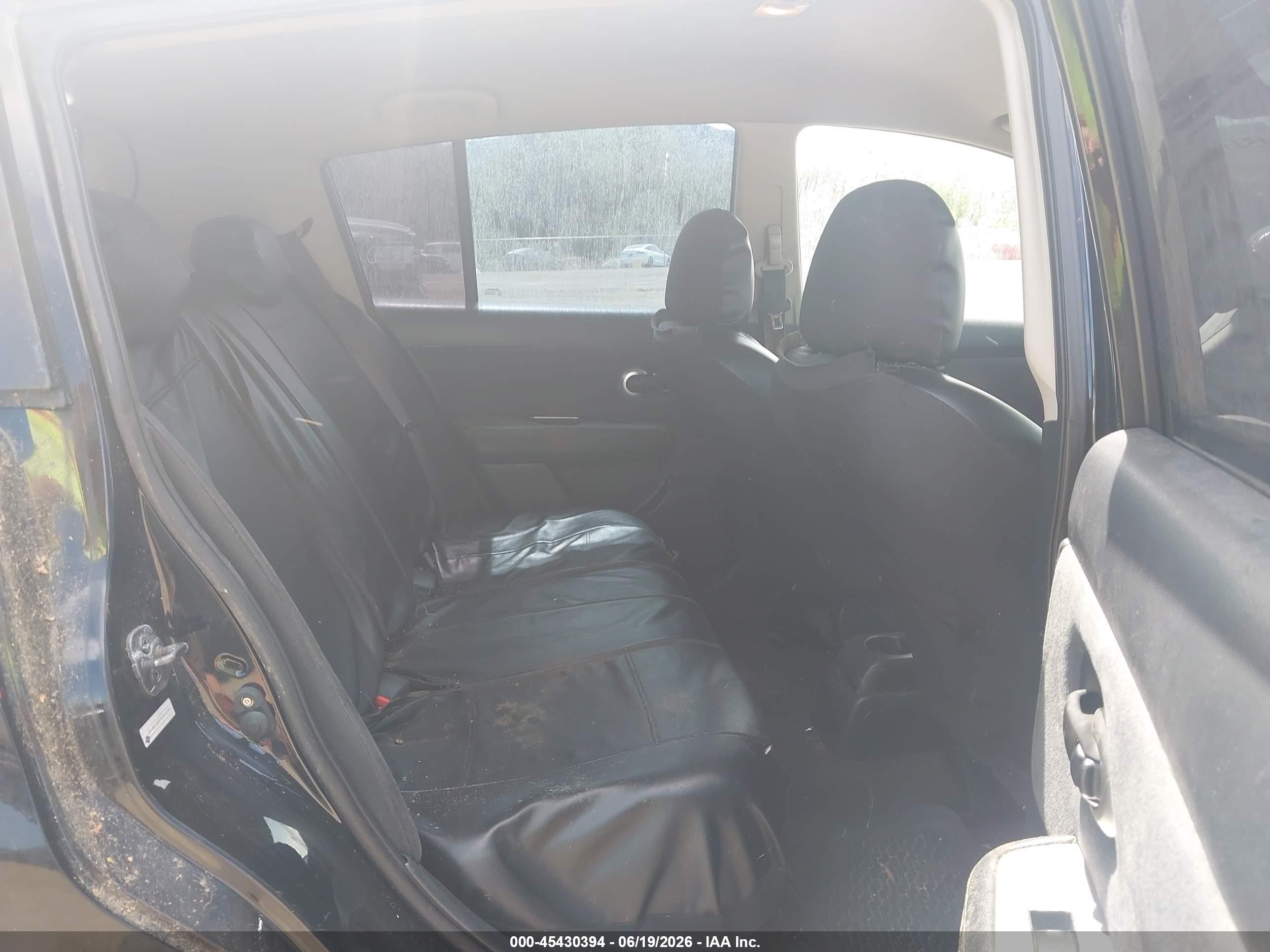 2007 Nissan Versa 1.8s Black vin: 3N1BC13E07L421794