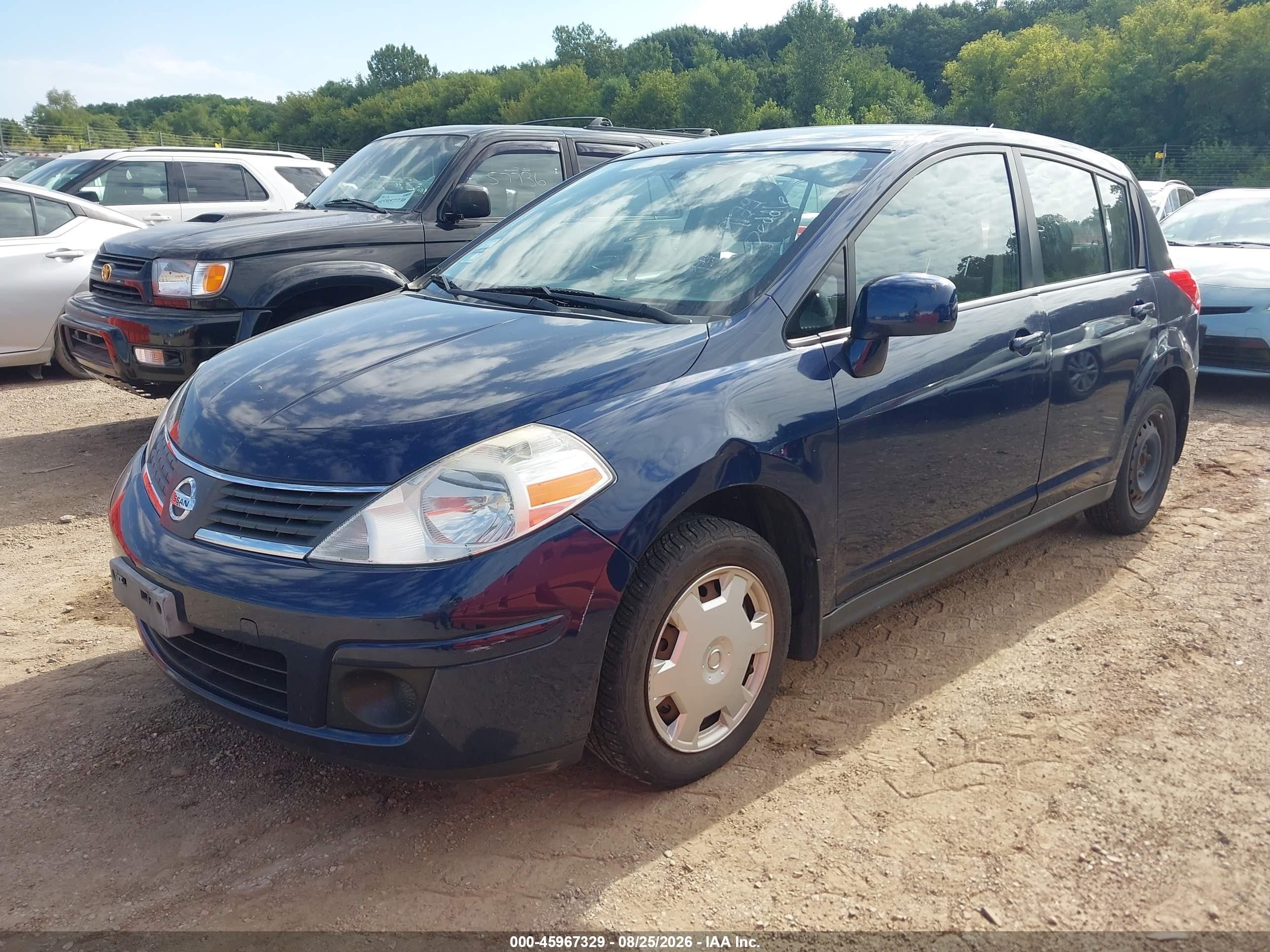 2008 Nissan Versa 1.8s Синий vin: 3N1BC13E08L355636