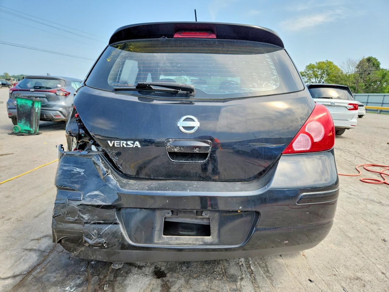 2008 Nissan Versa 1.8 S Black vin: 3N1BC13E08L388202