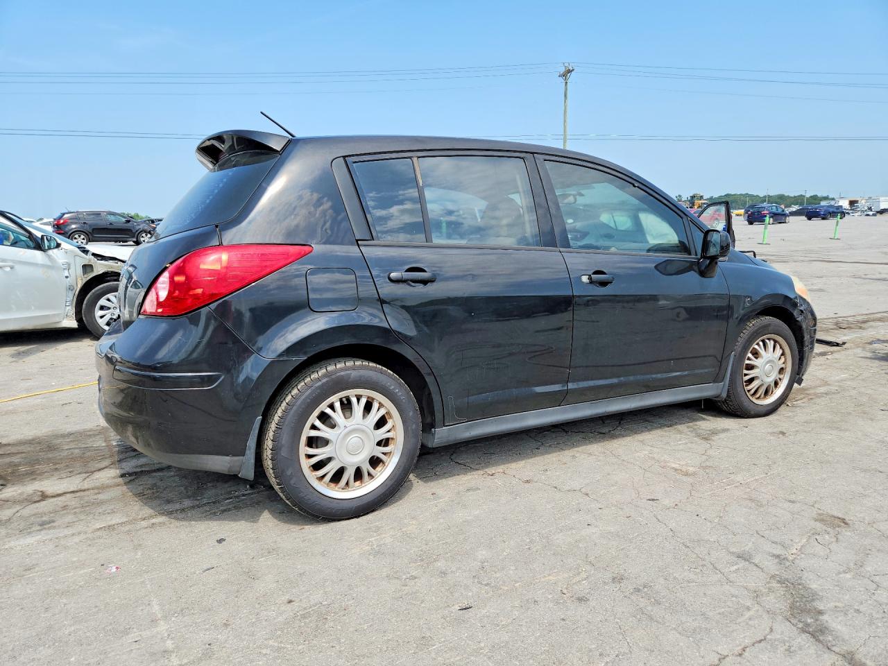 2008 Nissan Versa 1.8 S Black vin: 3N1BC13E08L388202