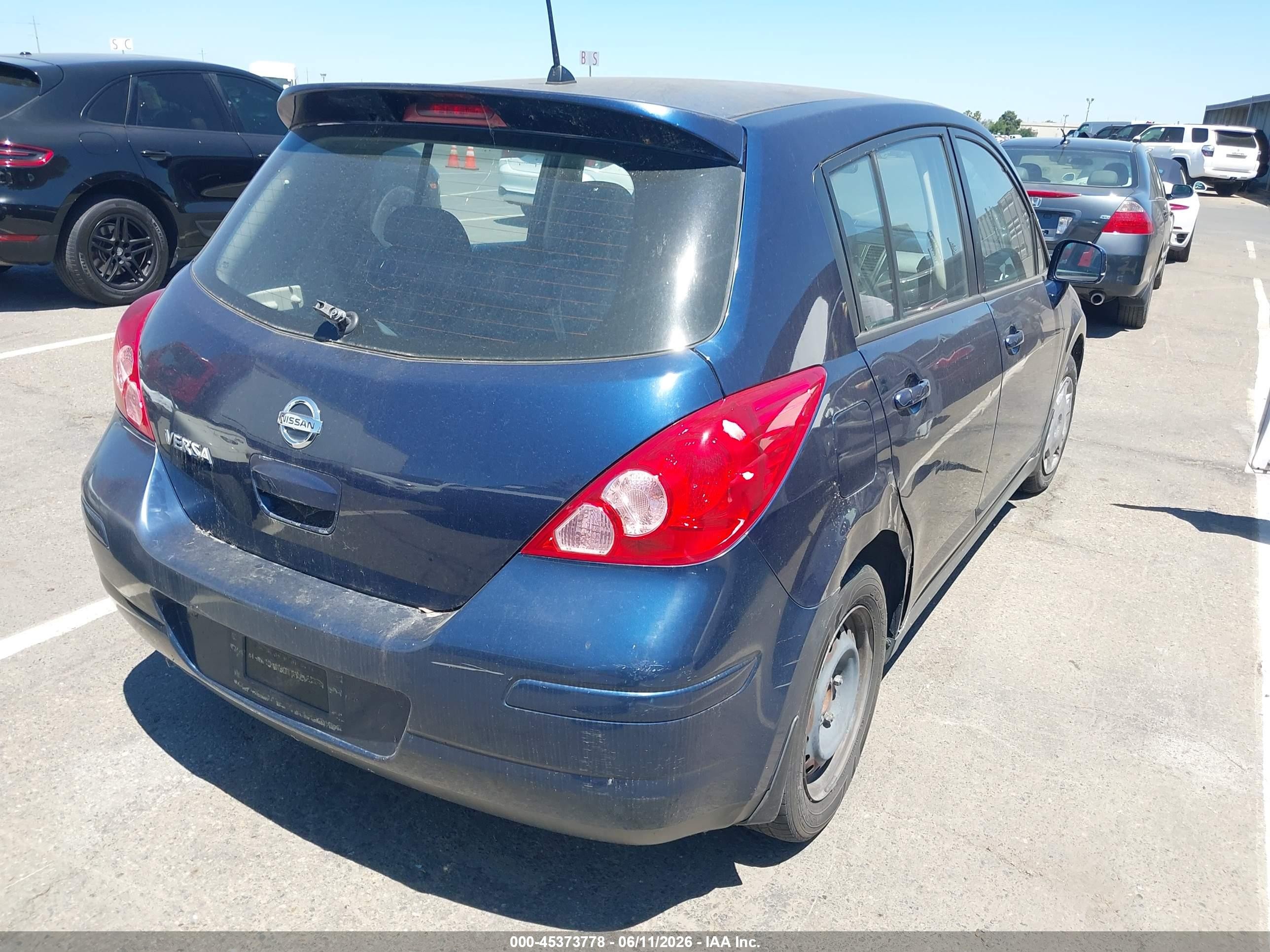 2008 Nissan Versa 1.8 S Blue vin: 3N1BC13E08L403572