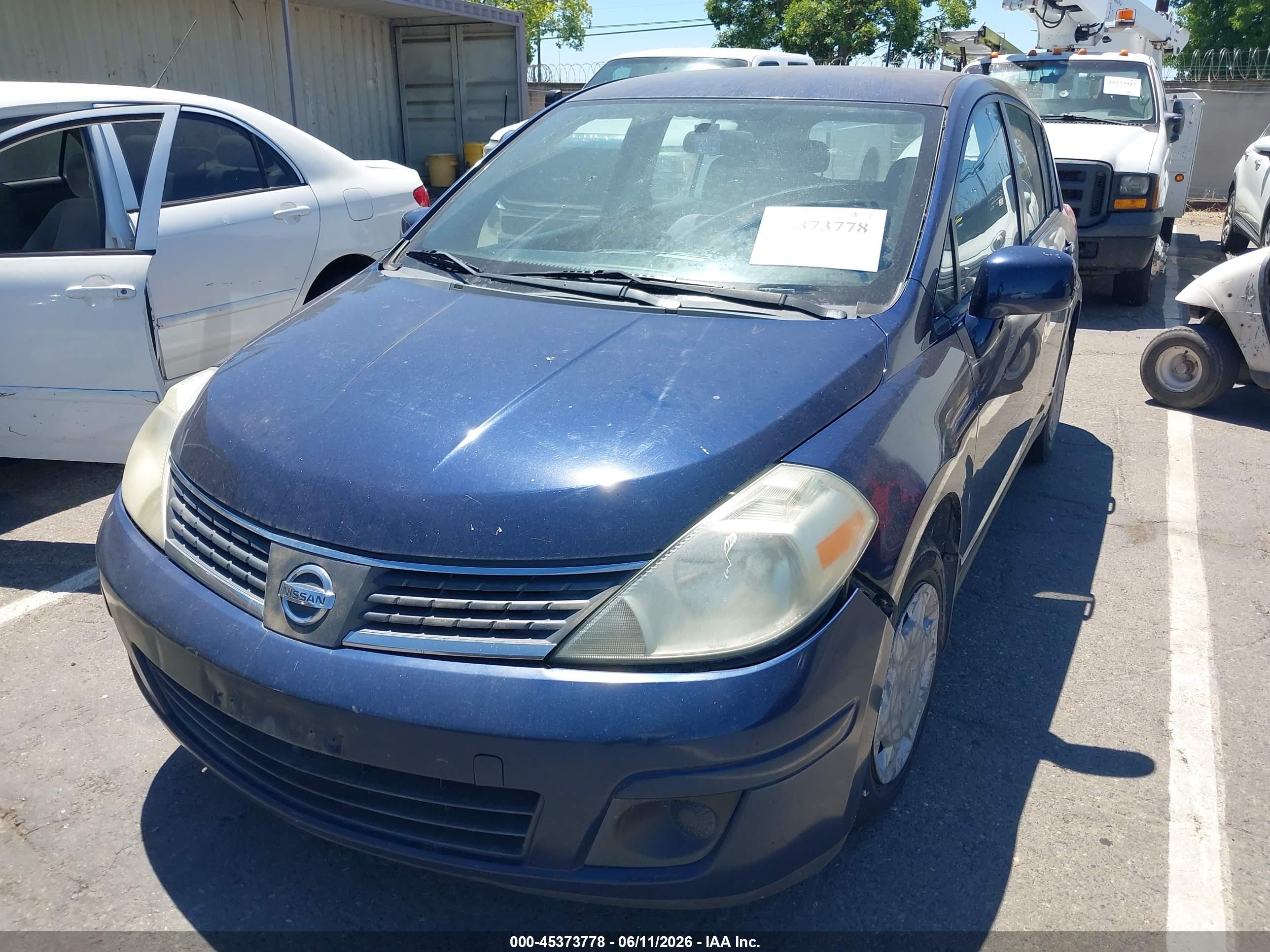2008 Nissan Versa 1.8 S Blue vin: 3N1BC13E08L403572