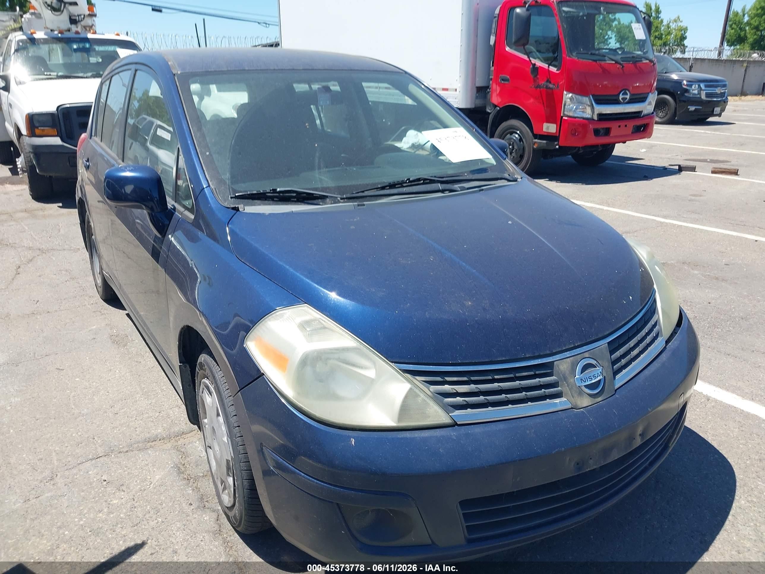 2008 Nissan Versa 1.8 S Blue vin: 3N1BC13E08L403572