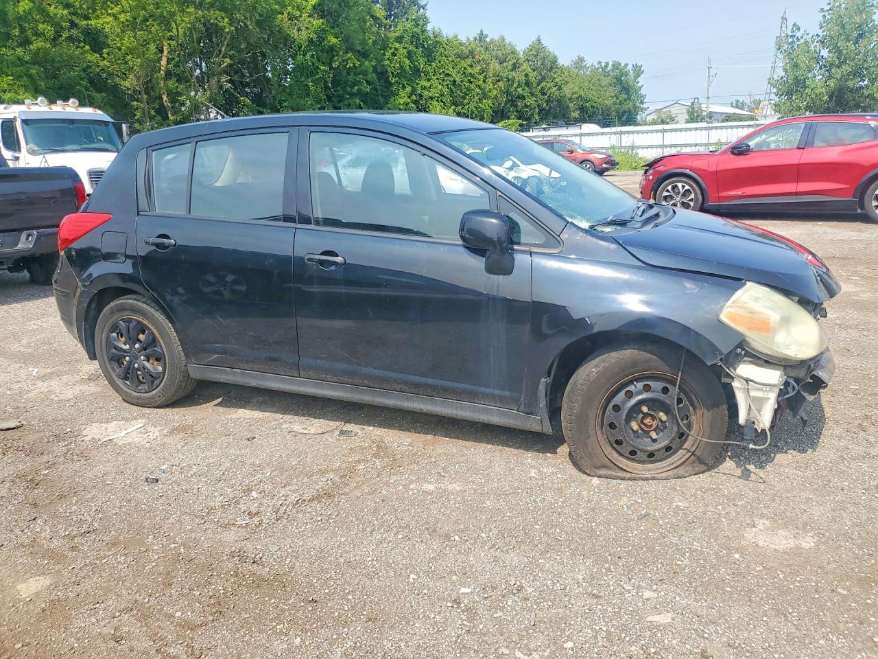 2009 Nissan Versa S Black vin: 3N1BC13E09L374687