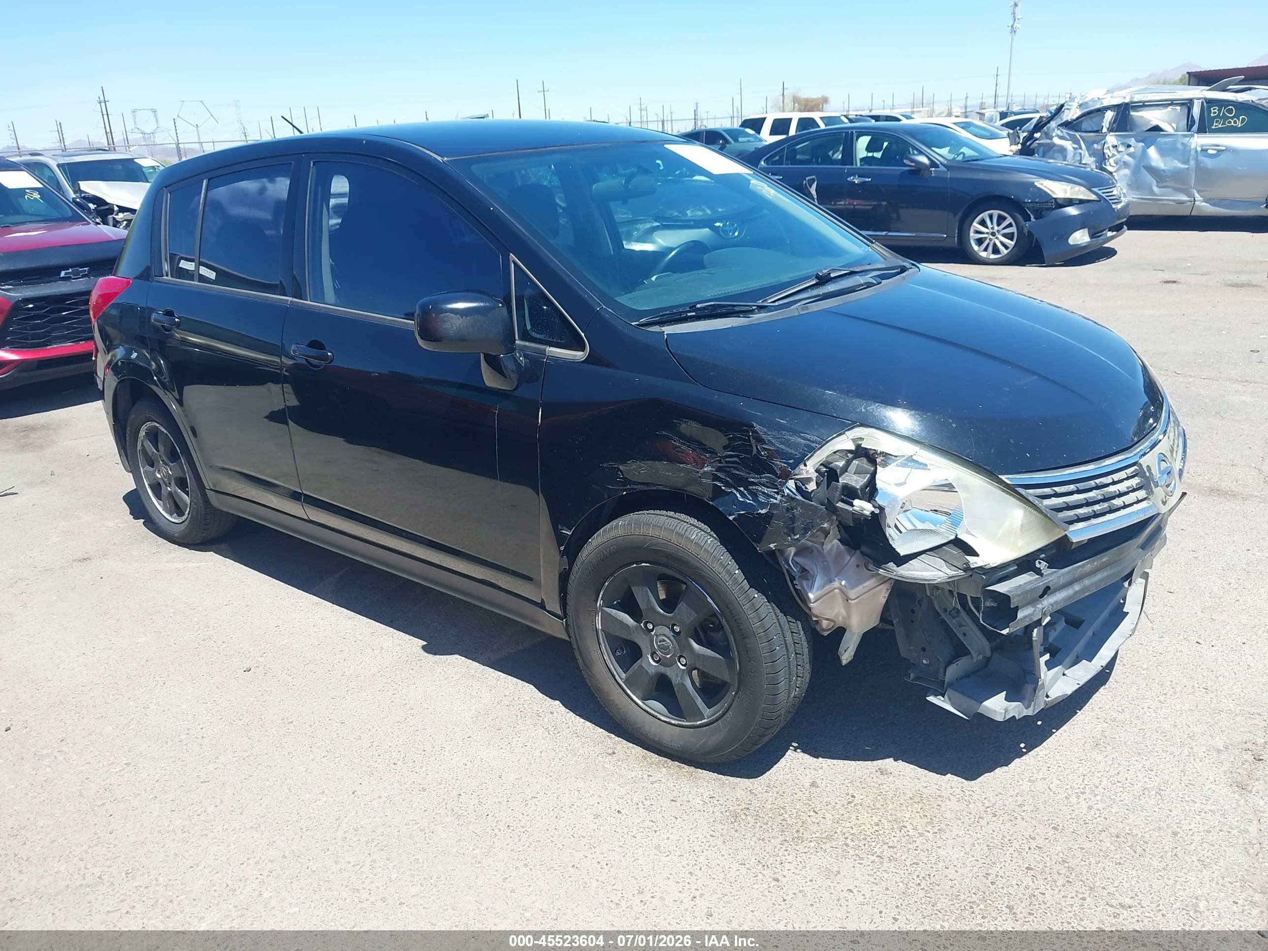 2009 Nissan Versa 1.8sl Black vin: 3N1BC13E09L411804