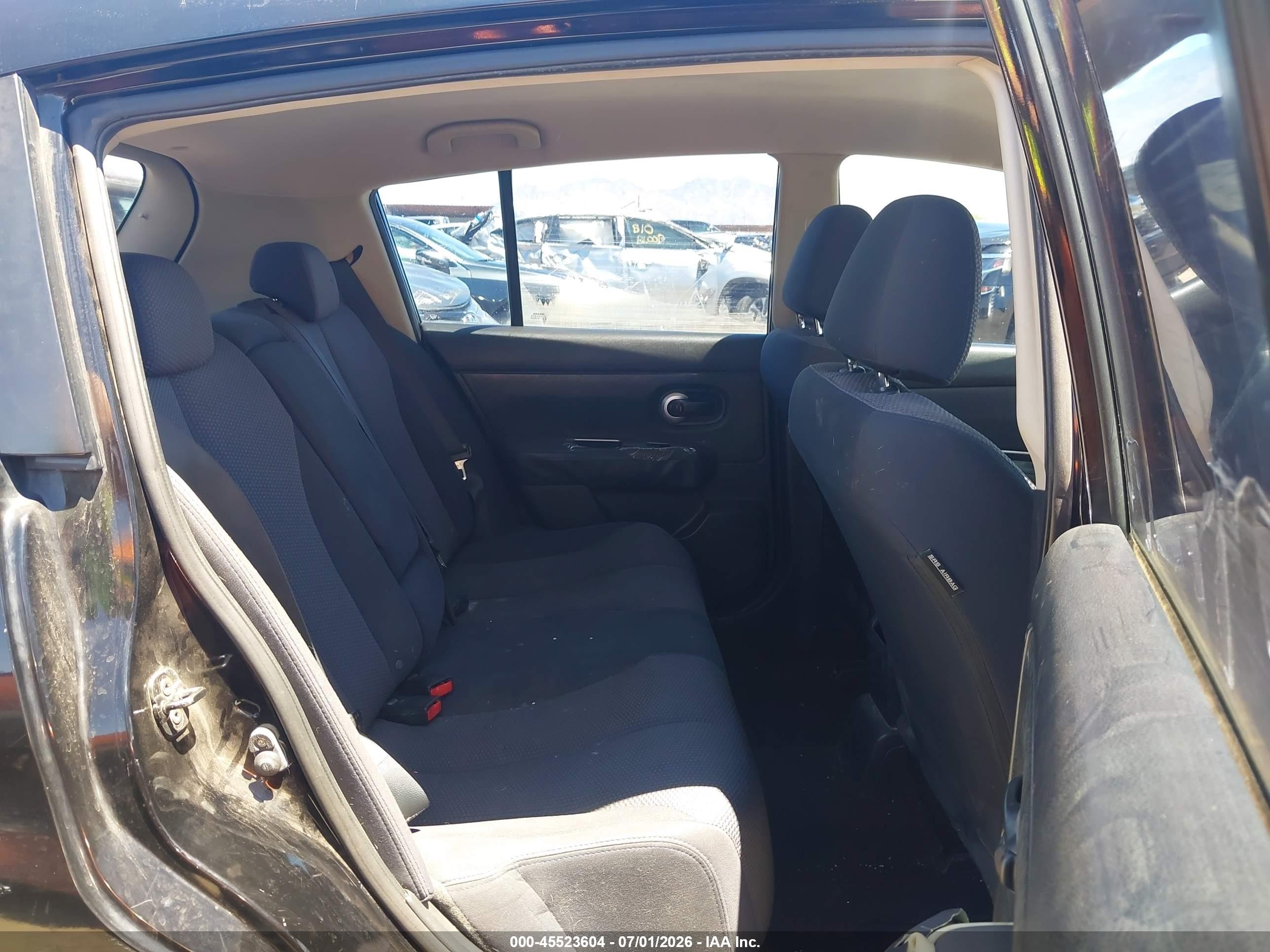 2009 Nissan Versa 1.8sl Black vin: 3N1BC13E09L411804