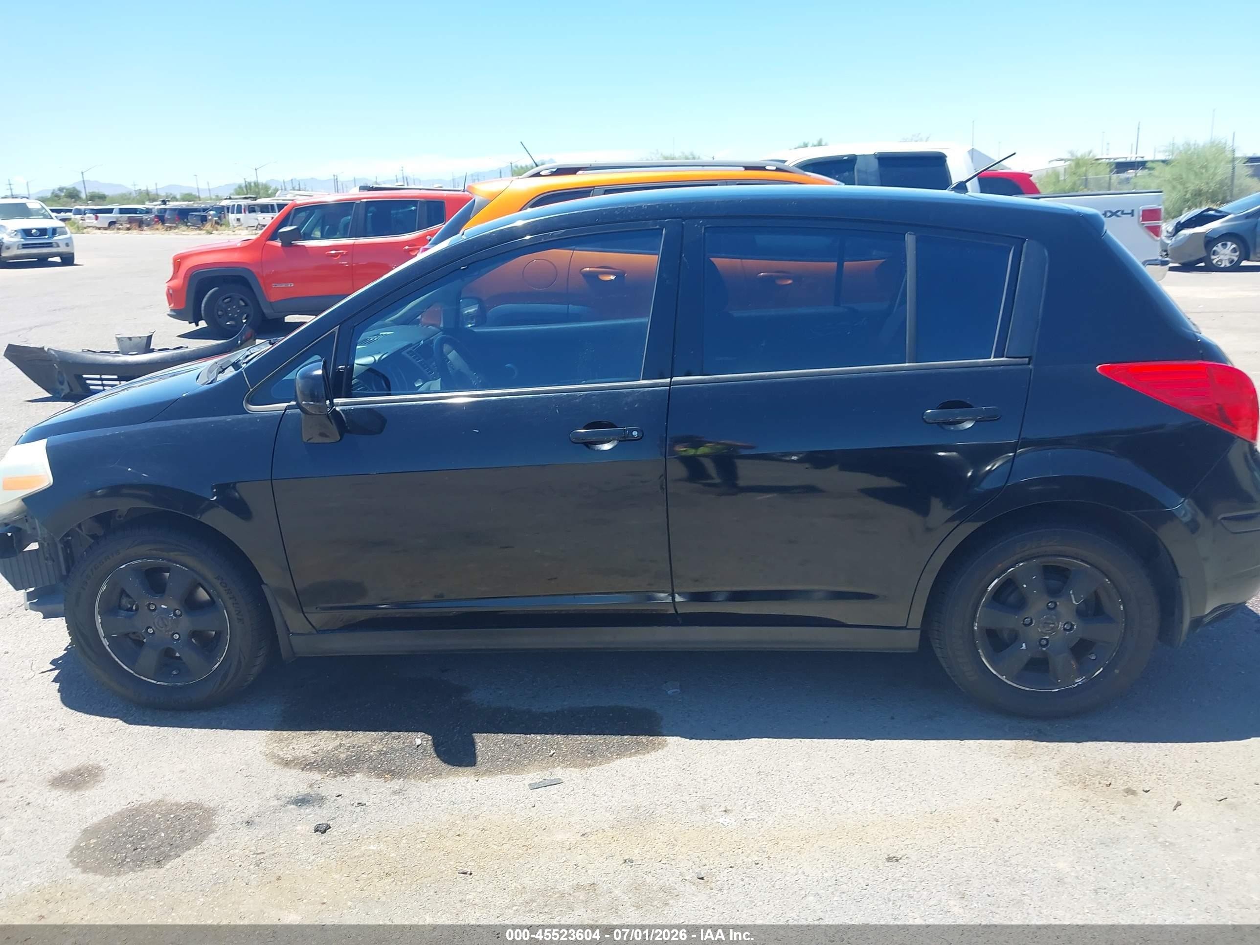 2009 Nissan Versa 1.8sl Black vin: 3N1BC13E09L411804