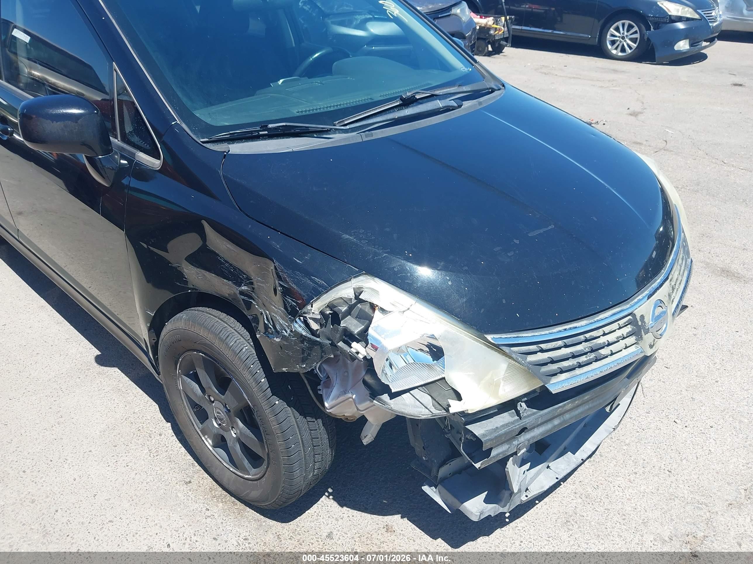 2009 Nissan Versa 1.8sl Black vin: 3N1BC13E09L411804