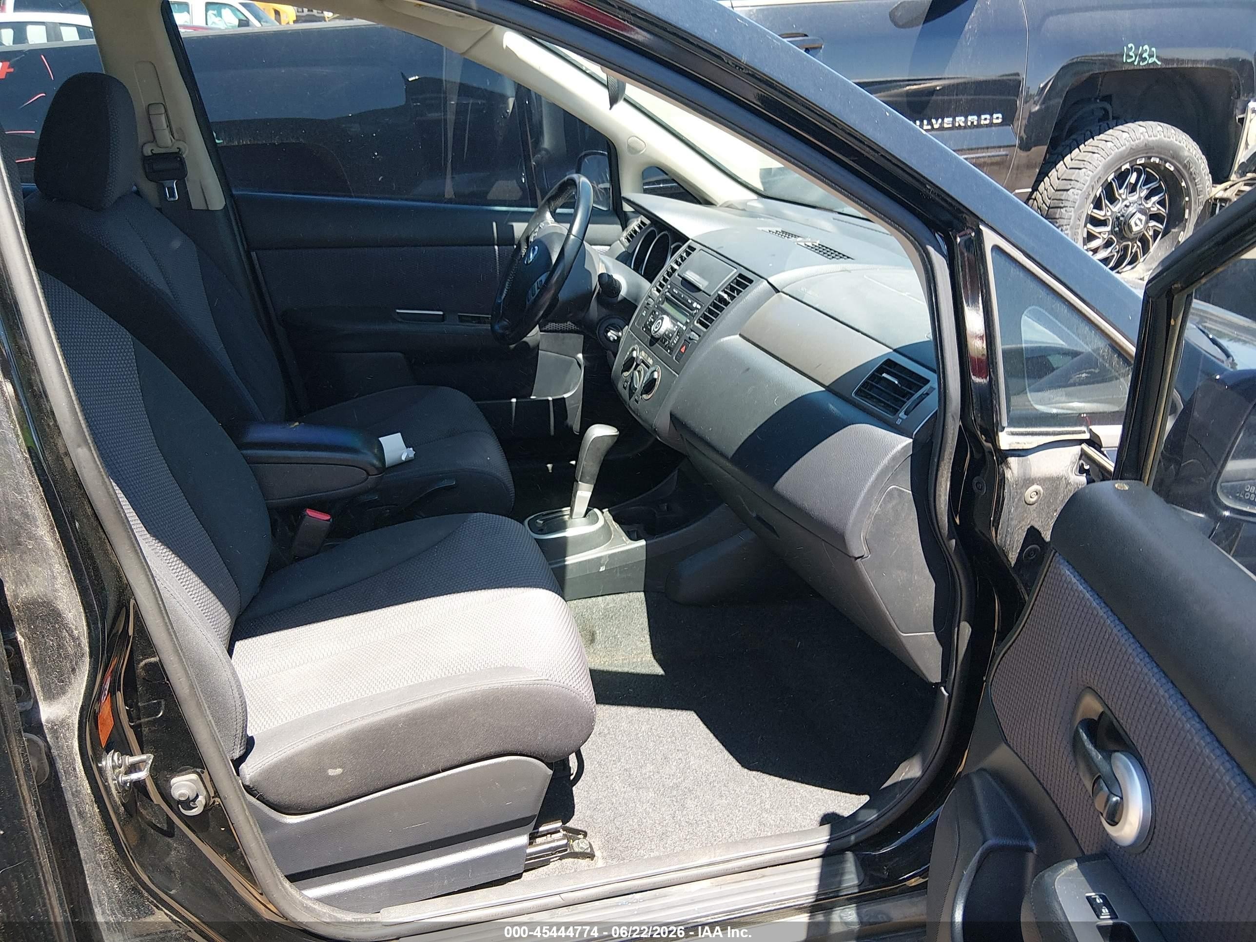2009 Nissan Versa 1.8sl Black vin: 3N1BC13E09L423421