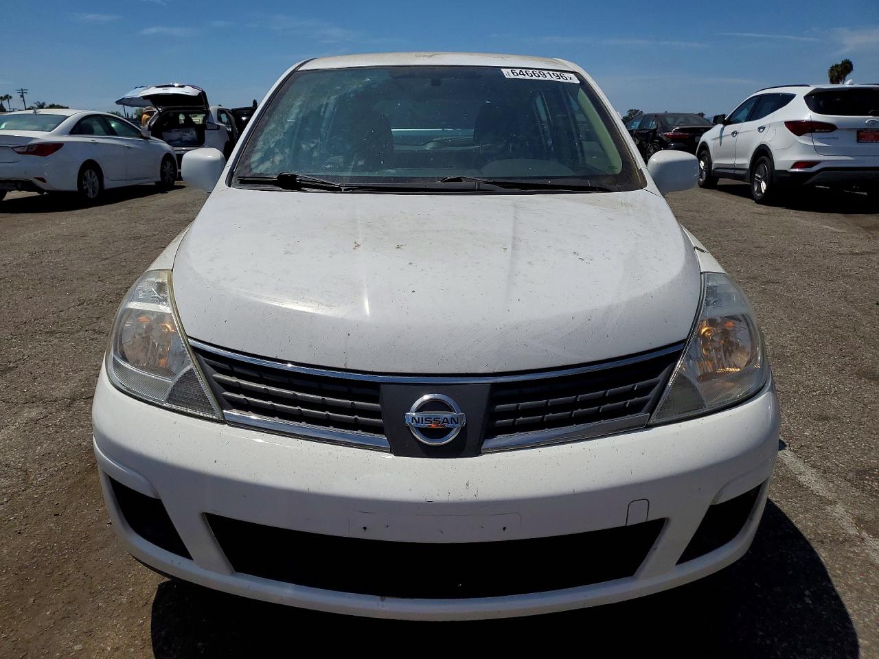 2009 Nissan Versa 1.8 S White vin: 3N1BC13E09L481626