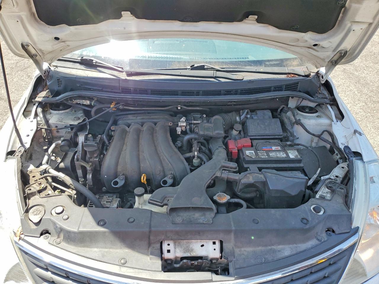 2009 Nissan Versa 1.8 S White vin: 3N1BC13E09L481626