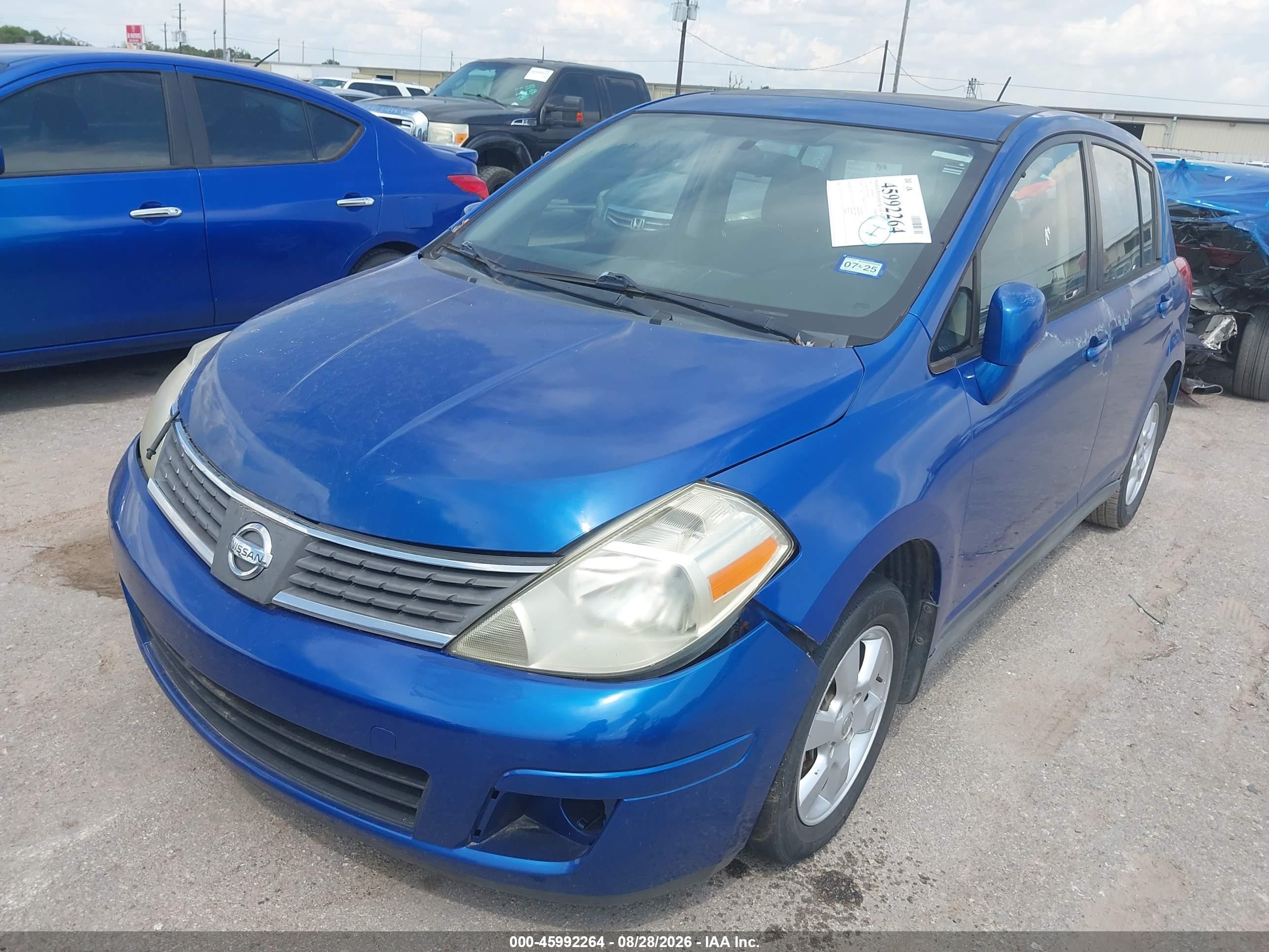 2007 Nissan Versa 1.8sl Синий vin: 3N1BC13E17L352694