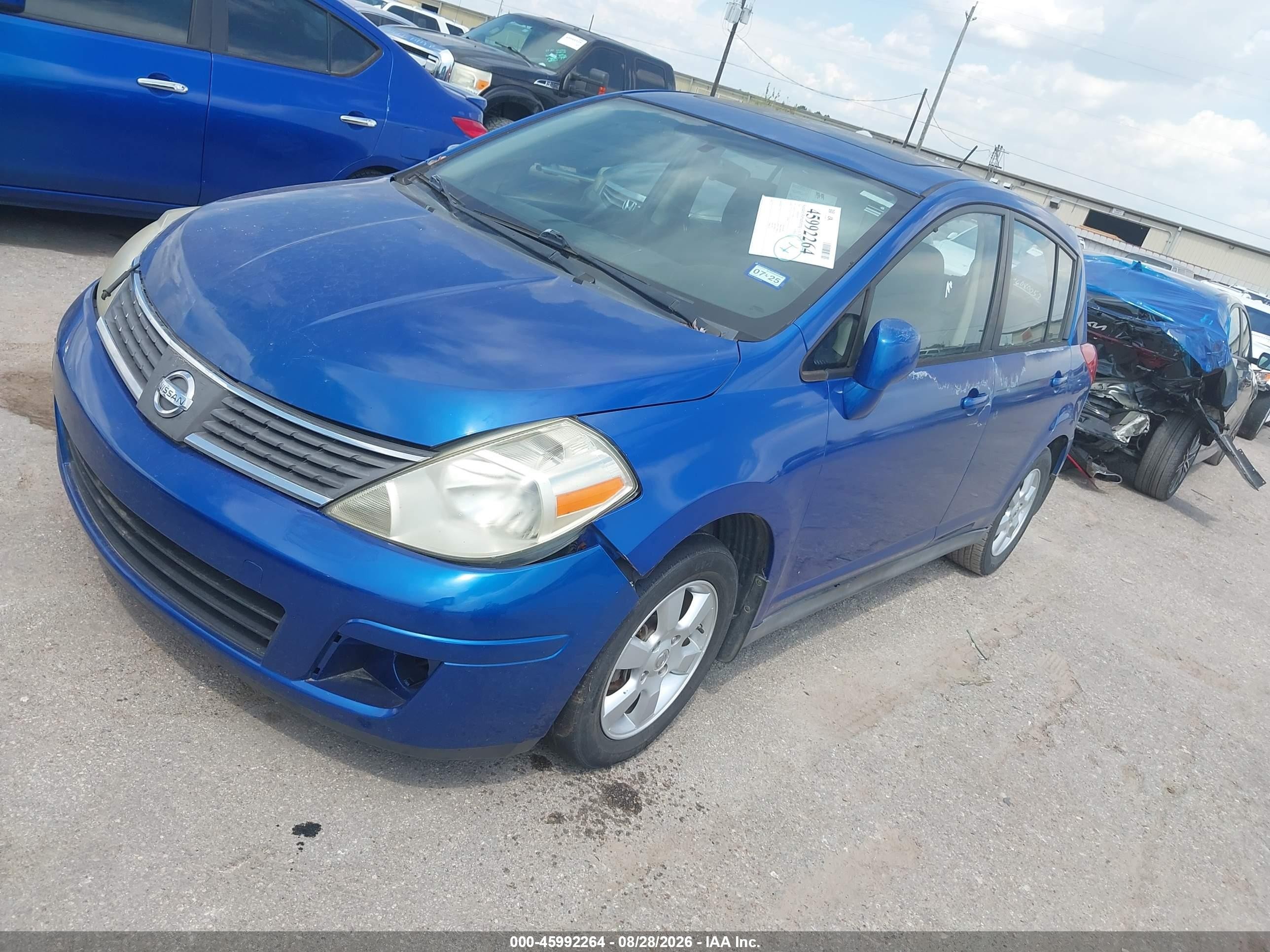 2007 Nissan Versa 1.8sl Синий vin: 3N1BC13E17L352694