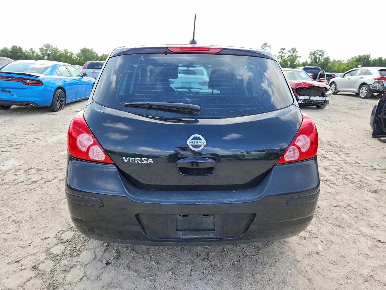 2007 Nissan Versa 1.8 S Black vin: 3N1BC13E17L376638
