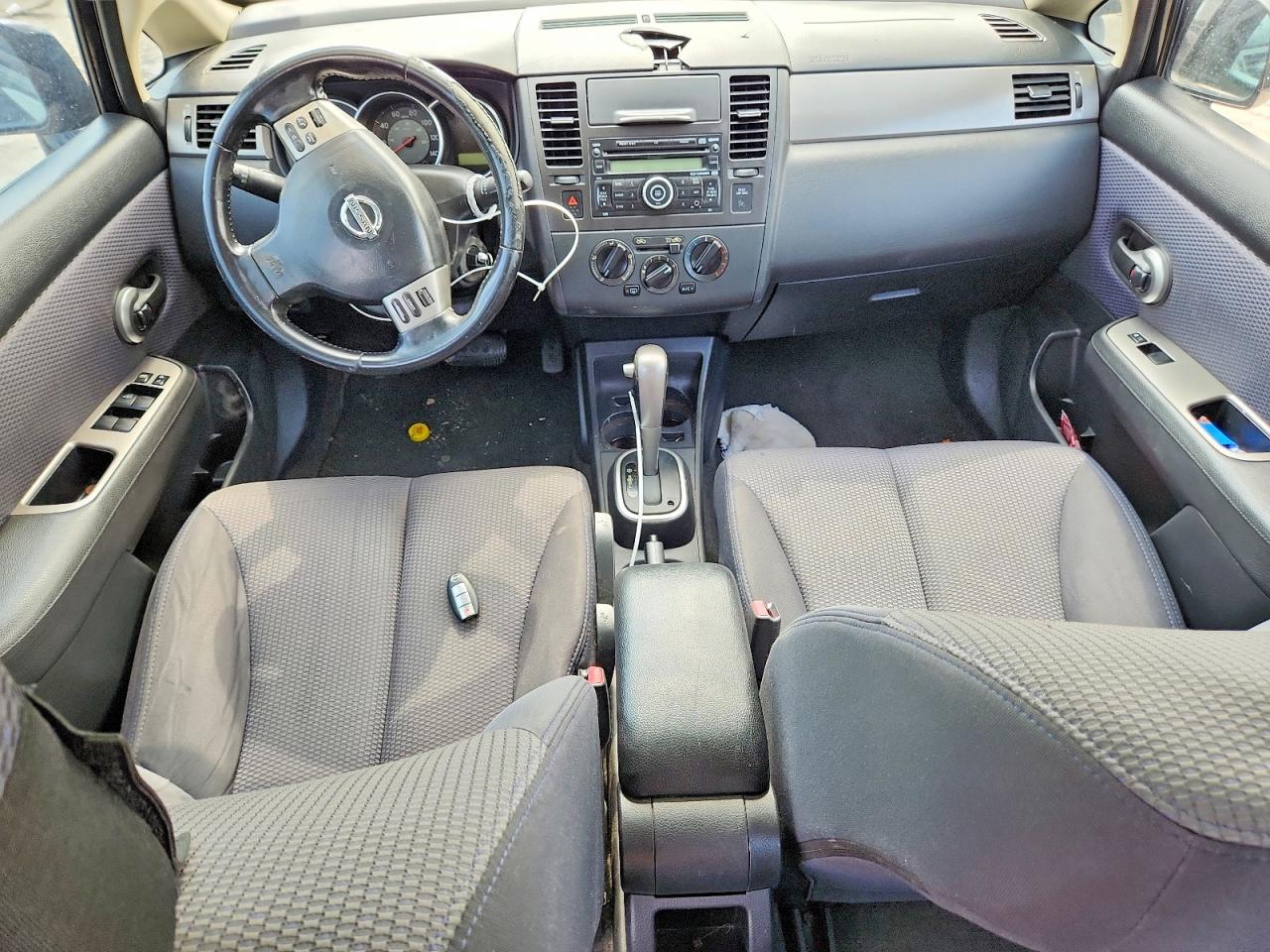 2007 Nissan Versa 1.8 S Black vin: 3N1BC13E17L376638