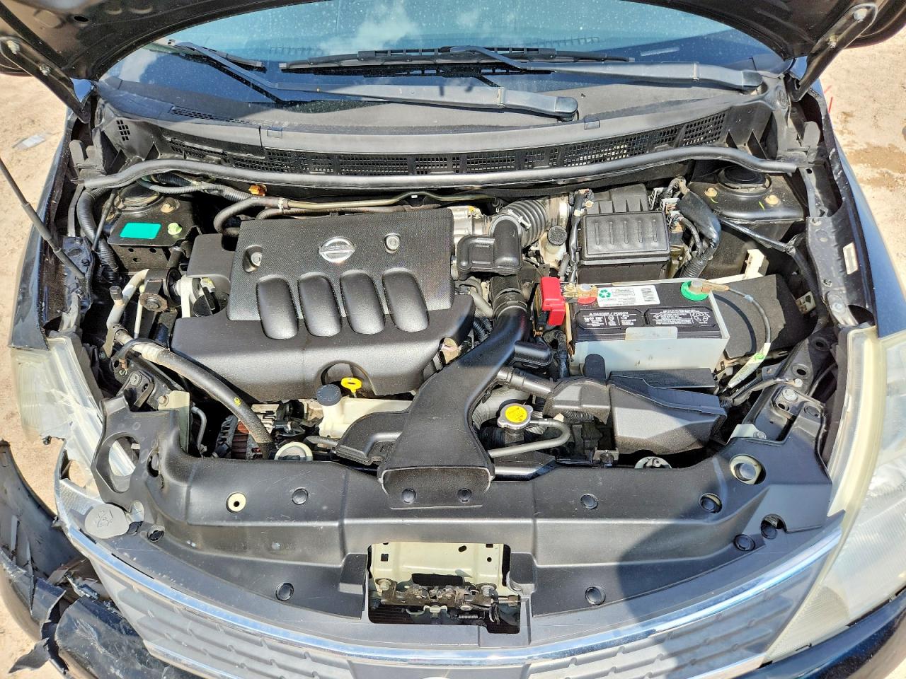 2007 Nissan Versa 1.8 S Black vin: 3N1BC13E17L376638