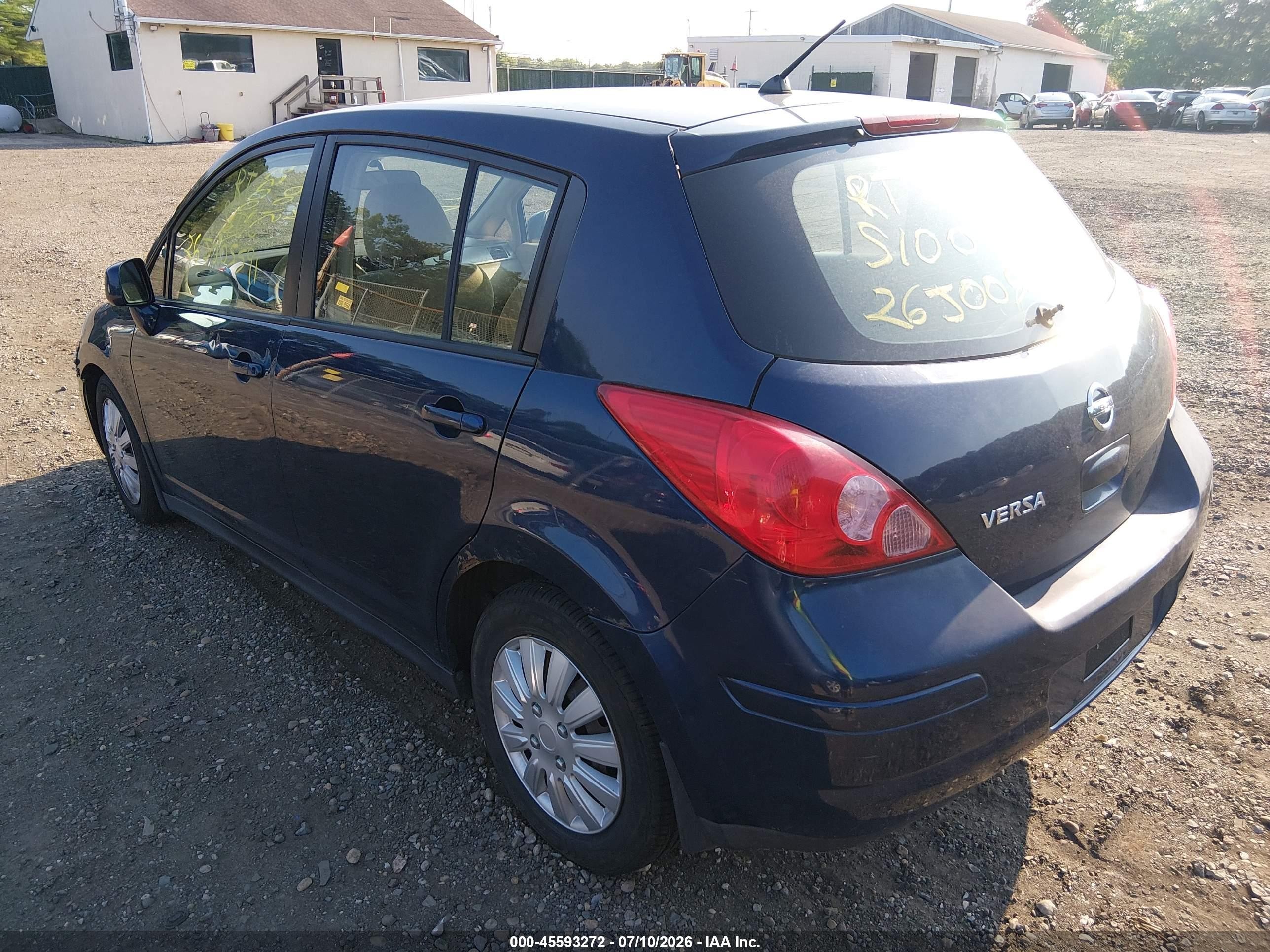 2007 Nissan Versa 1.8s Blue vin: 3N1BC13E17L386960